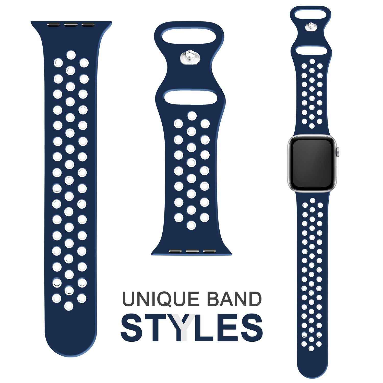 Airflow Silikon Armband für Apple Watch Ultra/Se/8/7/6/5/4/3/2/1, 42/44/45/49mm
