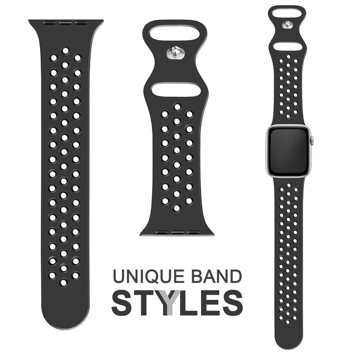 Airflow Silikon Armband für Apple Watch Ultra/Se/8/7/6/5/4/3/2/1, 42/44/45/49mm