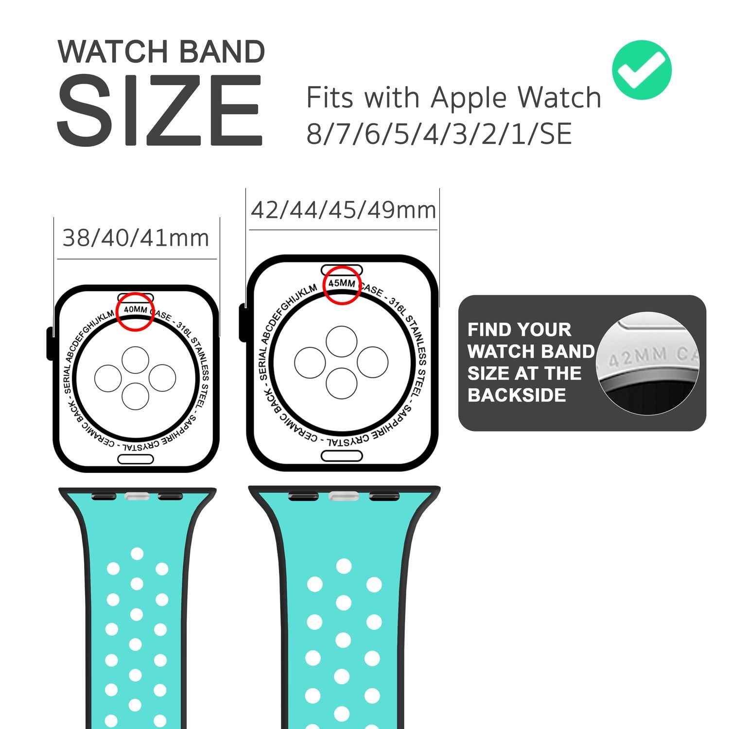 Airflow Silikon Armband für Apple Watch Ultra/Se/8/7/6/5/4/3/2/1, 42/44/45/49mm