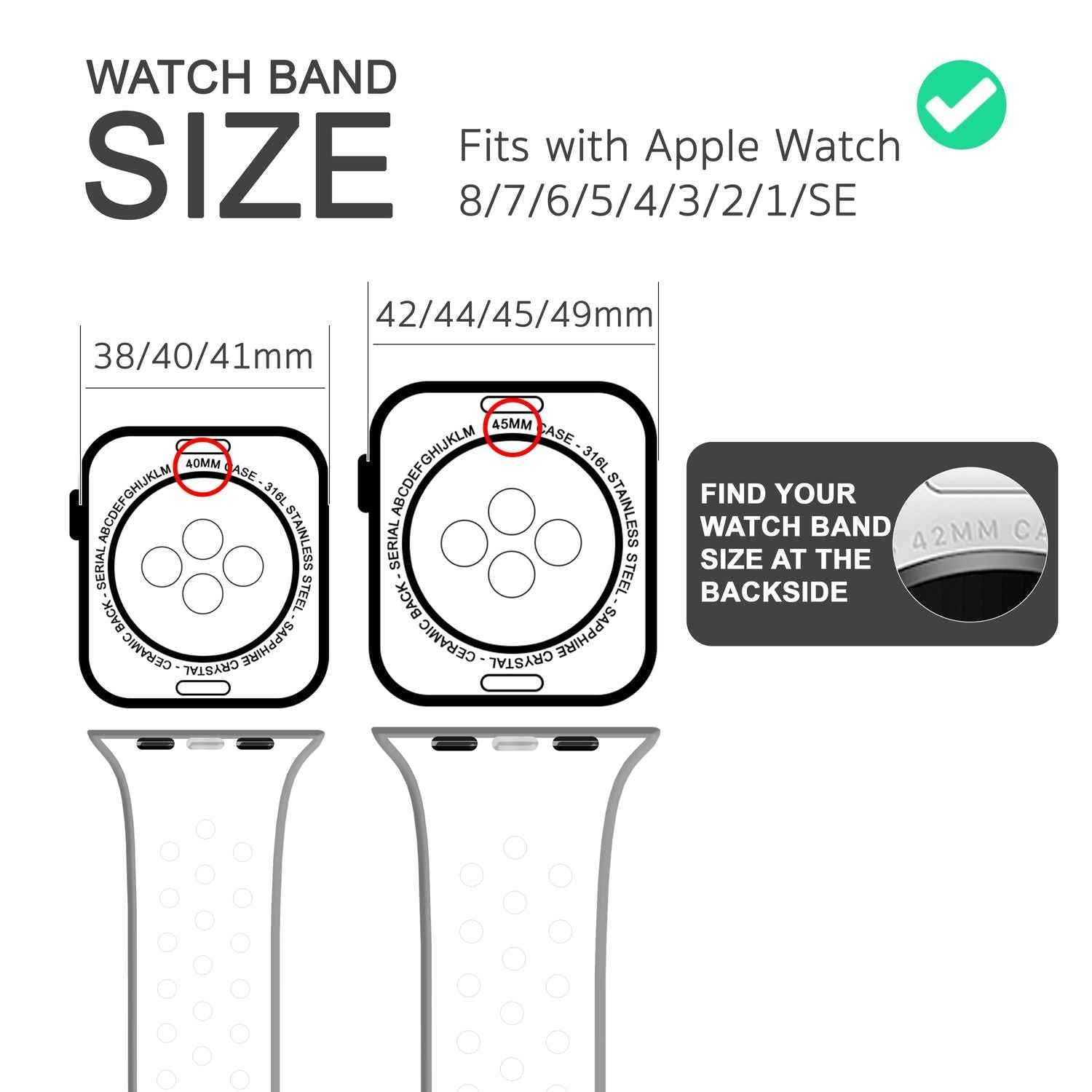Airflow Silikon Armband für Apple Watch Ultra/Se/8/7/6/5/4/3/2/1, 42/44/45/49mm