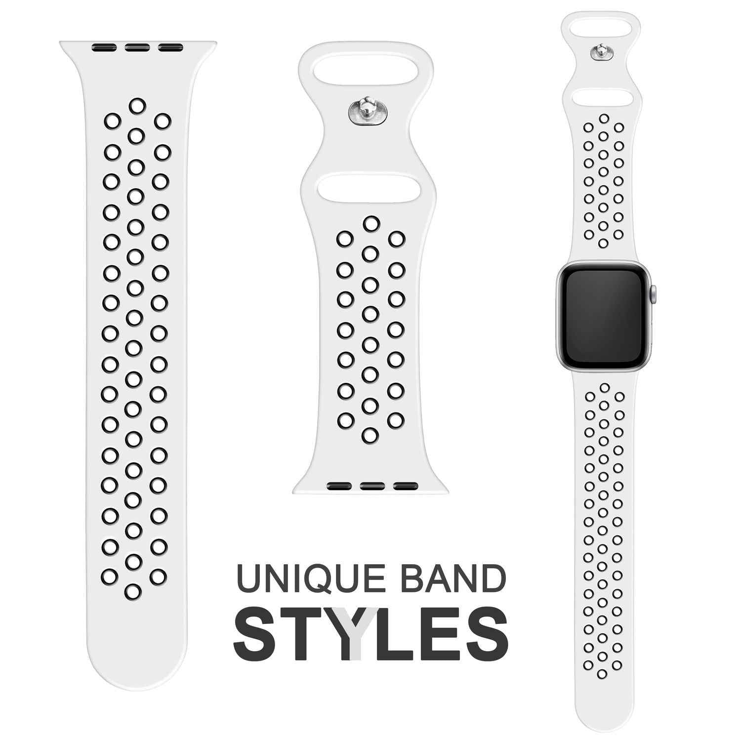 Airflow Silikon Armband für Apple Watch Ultra/Se/8/7/6/5/4/3/2/1, 42/44/45/49mm