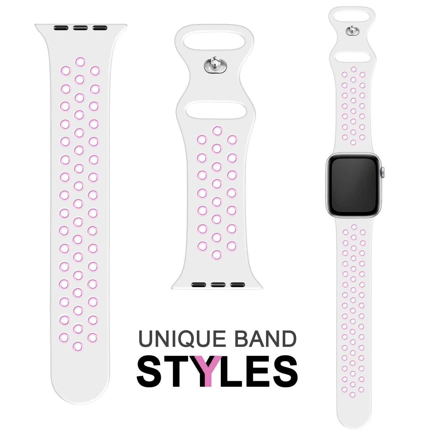 Airflow Silikon Armband für Apple Watch Ultra/Se/8/7/6/5/4/3/2/1, 42/44/45/49mm