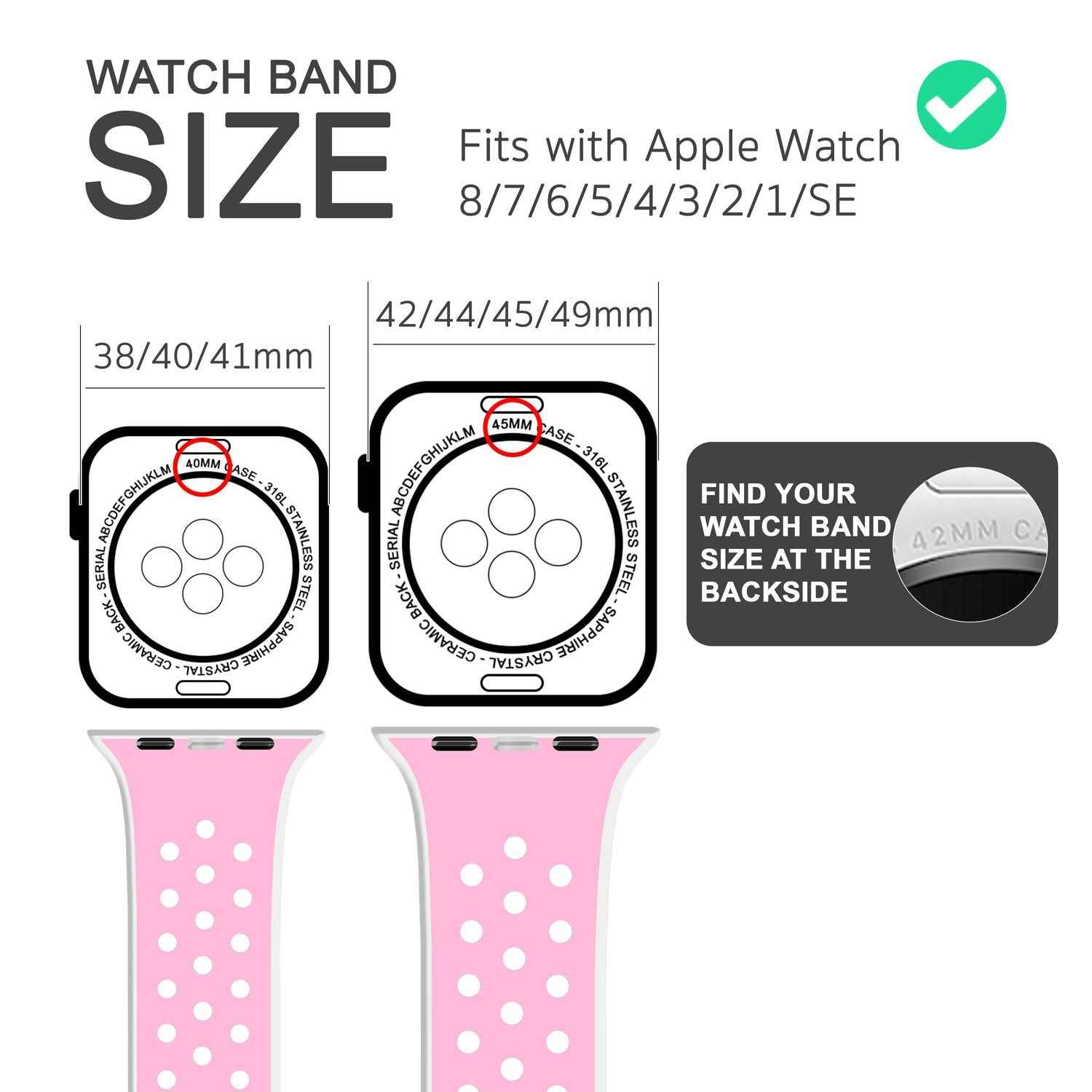 Airflow Silikon Armband für Apple Watch Ultra/Se/8/7/6/5/4/3/2/1, 42/44/45/49mm