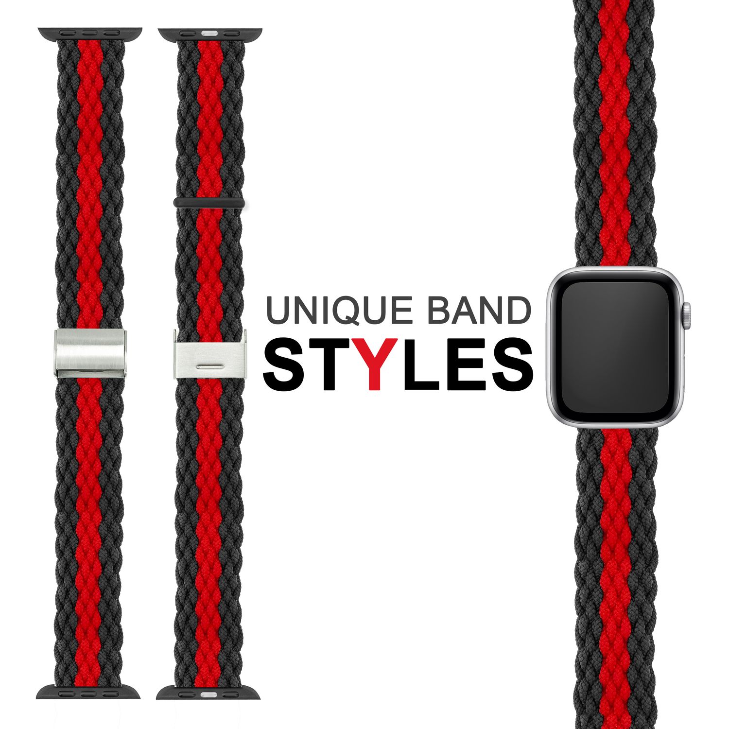 Armband für Apple Watch geflochten Nylon dunkelblau 38/40/41mm | NALIA Berlin