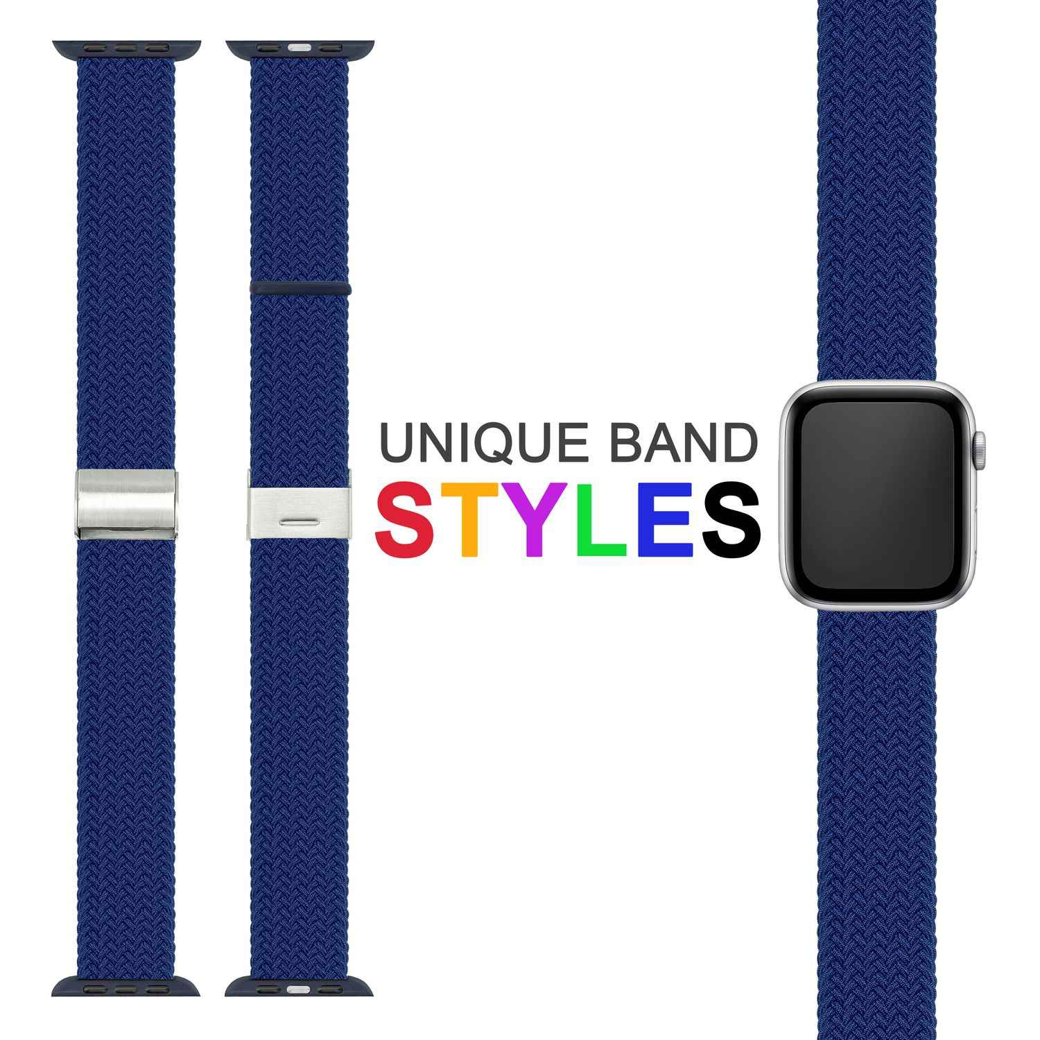 Armband für Apple Watch SE/8/7/6/5/4/3/2/1, 38/40/41mm Geflochten