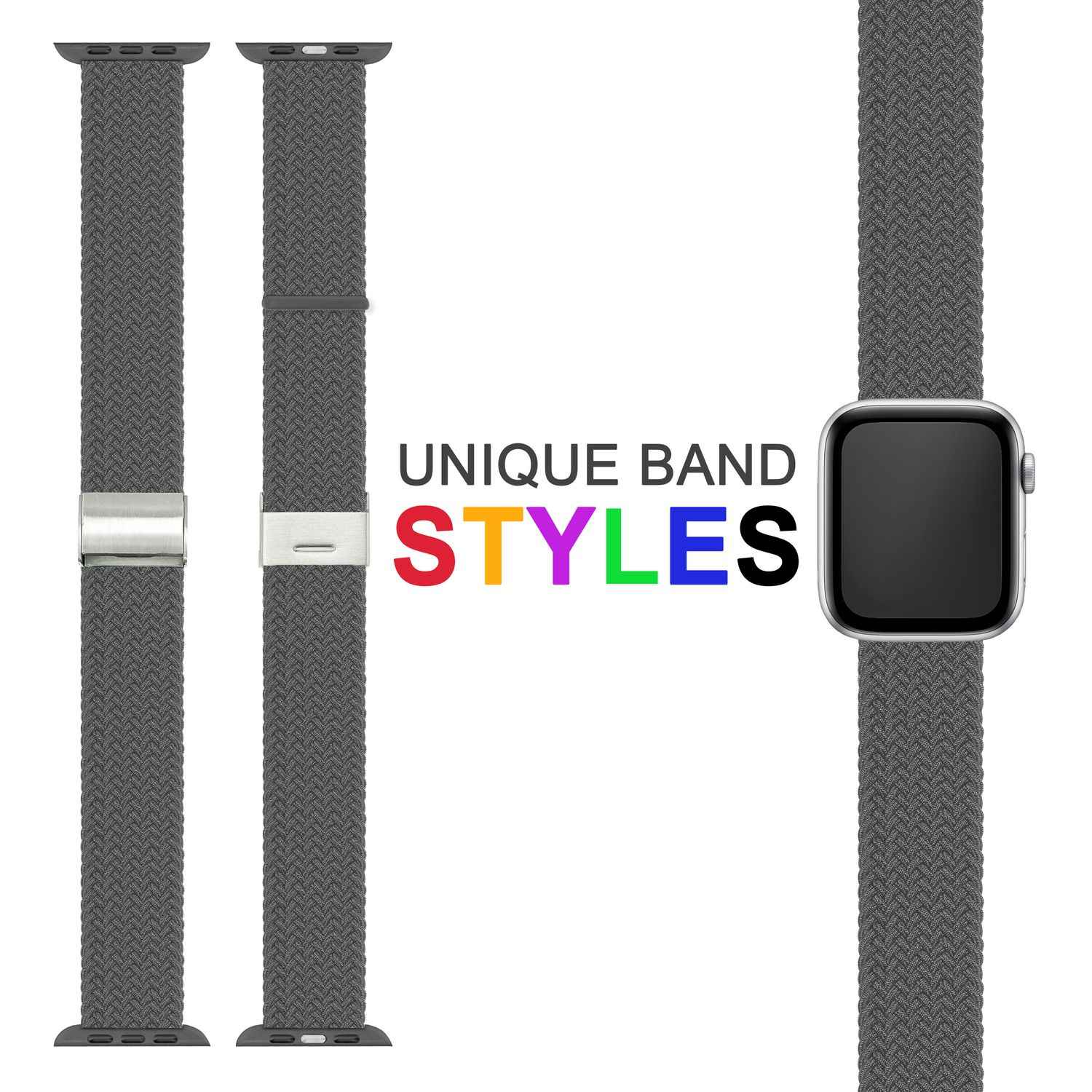 Armband für Apple Watch SE/8/7/6/5/4/3/2/1, 38/40/41mm Geflochten