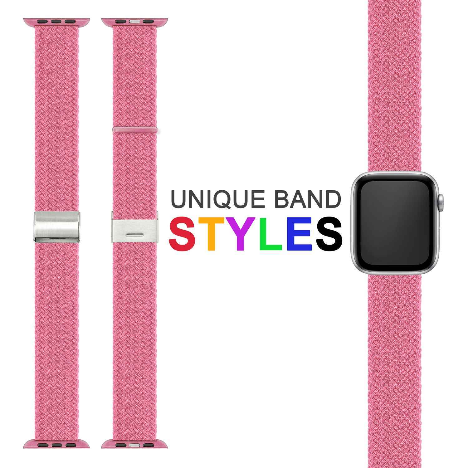 Armband für Apple Watch SE/8/7/6/5/4/3/2/1, 38/40/41mm Geflochten