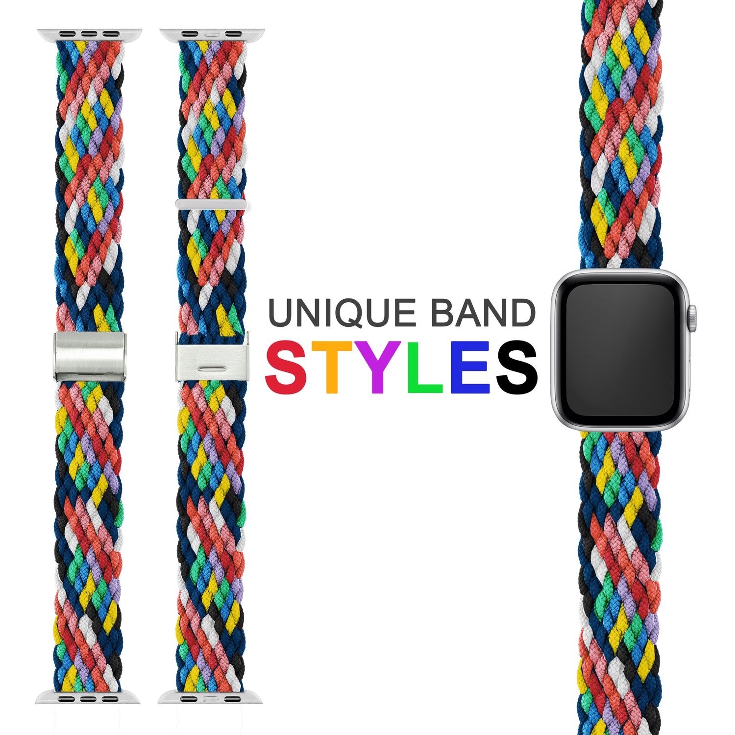 Armband für Apple Watch geflochten Nylon dunkelblau 38/40/41mm | NALIA Berlin