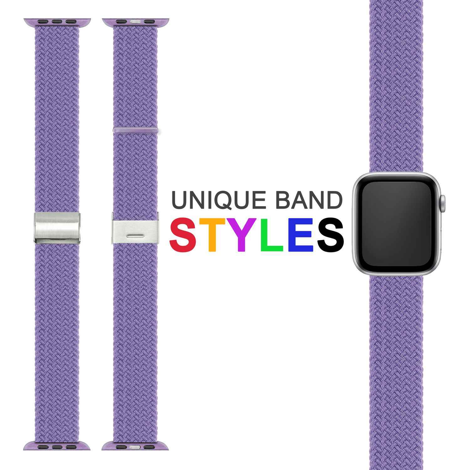 Armband für Apple Watch SE/8/7/6/5/4/3/2/1, 38/40/41mm Geflochten