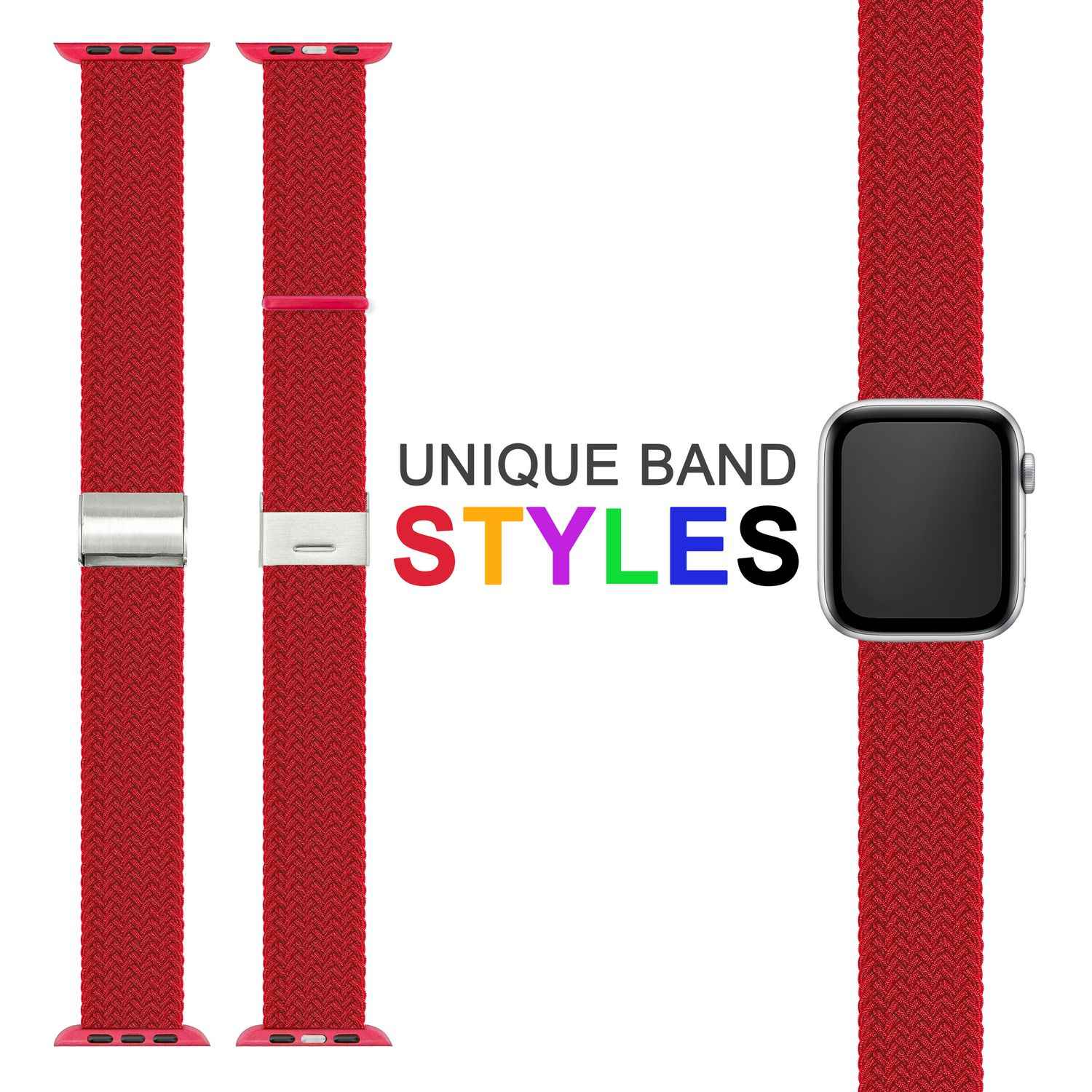 Armband für Apple Watch SE/8/7/6/5/4/3/2/1, 38/40/41mm Geflochten