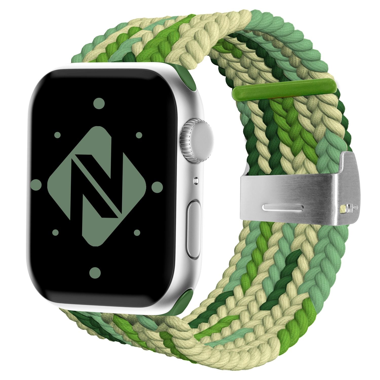 Uhrenarmband geflochten Nylon mehrfarbig für Apple Watch 42/44/45/49 mm