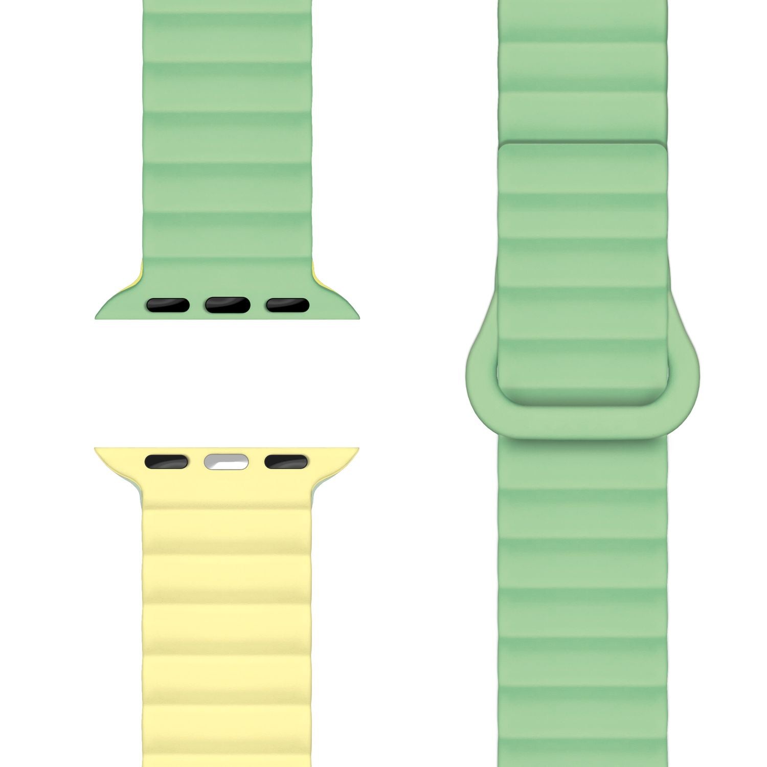 Smartwatch-Armband Silikon Magnet Loop mit Rillen-Design für Apple Watch 38-42
