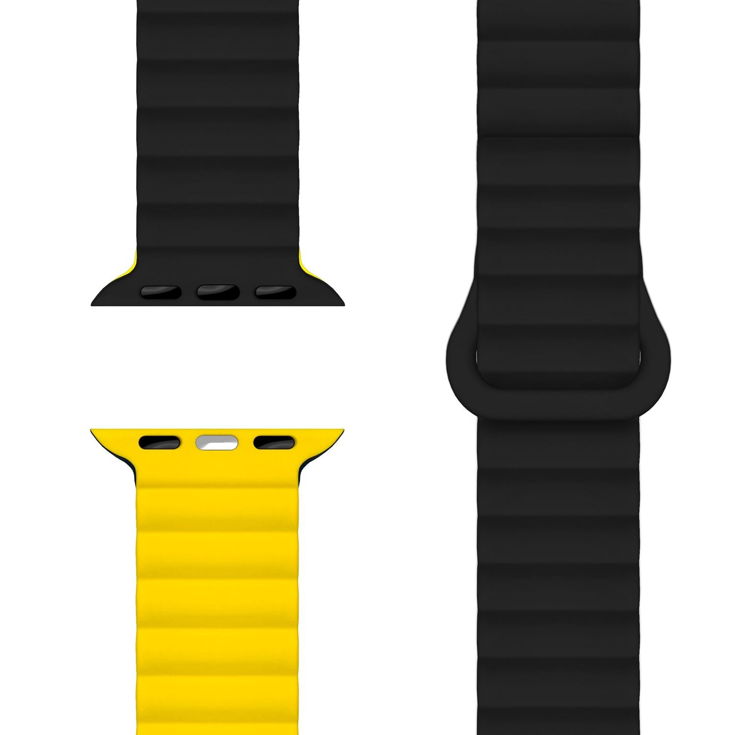 Smartwatch-Armband Silikon Magnet Loop mit Rillen-Design für Apple Watch 38-42