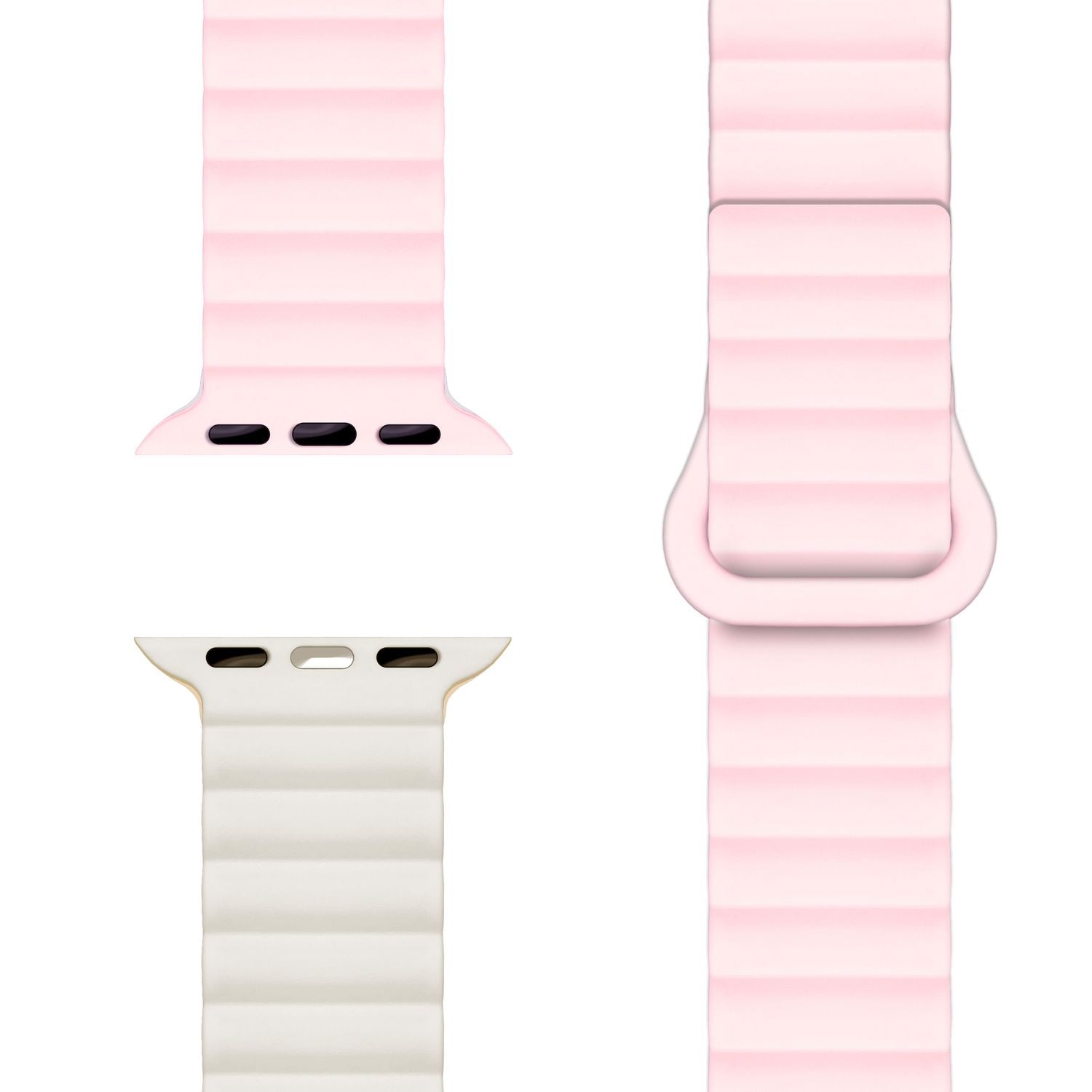 Smartwatch-Armband Silikon mit Magnetverschluss dunkelgrün 130-210 mm für Apple