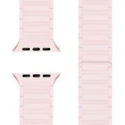 NALIA Nexus Armband für Apple Watch Ultra/SE/10/9/8/7/6/5/4/3/2/1, Gehäusegröße 42/44/45/46/49mm, Magnetisches Silikon Loop Sportarmband mit Wellenstruktur