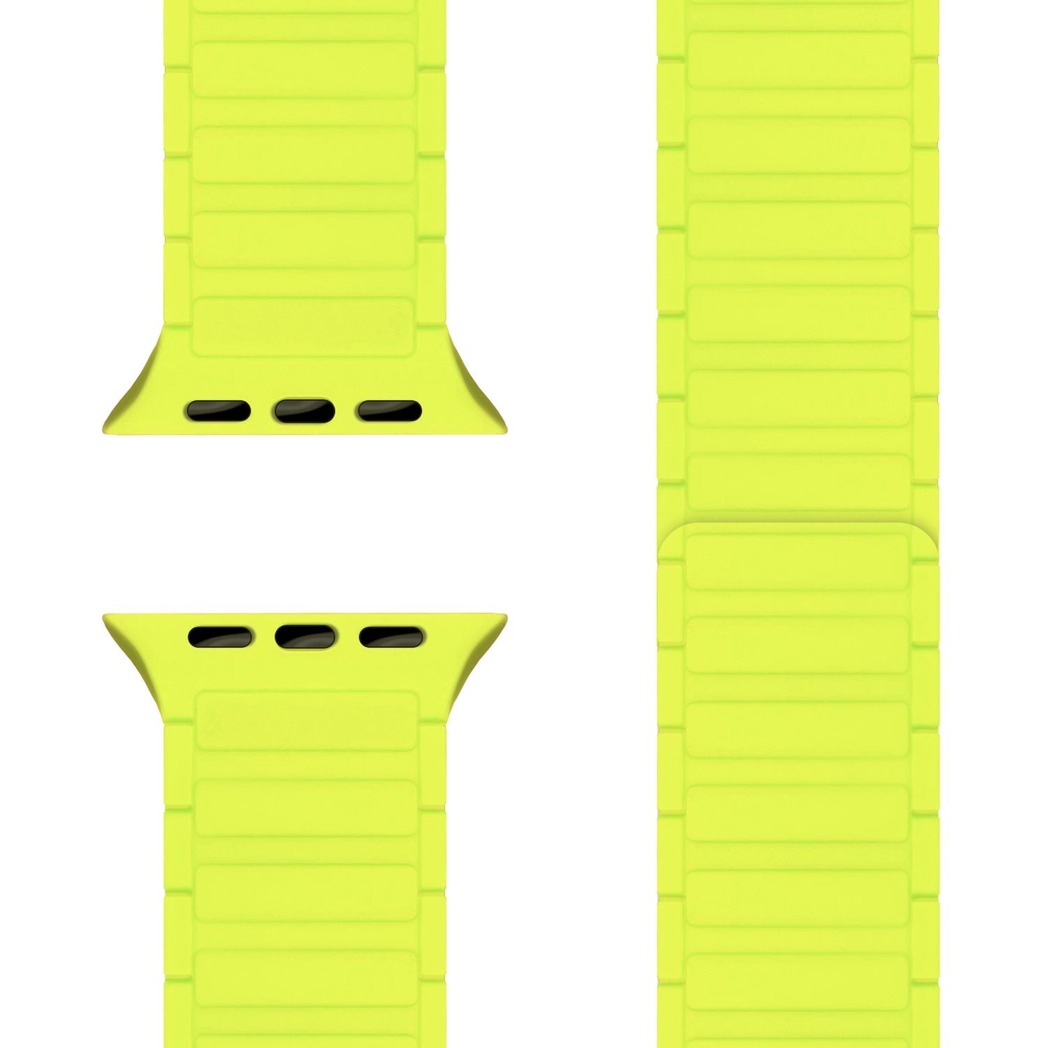Smartwatch-Armband Silikon mit Wellenstruktur magnetisch 42-49 mm | NALIA Berlin