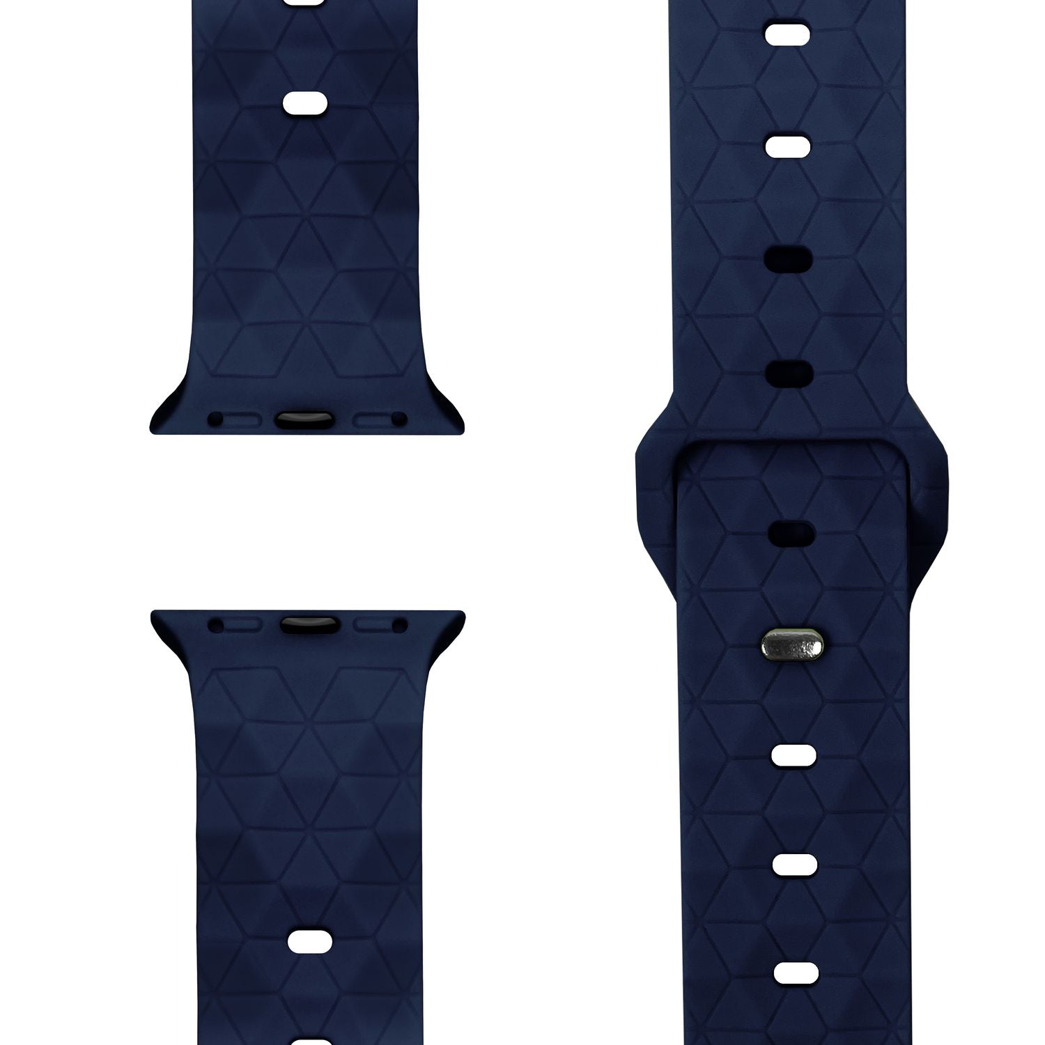 Smartwatch-Armband Silikon Hexagon-Design für Apple Watch 38-42 mm