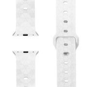 NALIA Hexion Armband für Apple Watch Series Ultra/SE/10/9/8/7/6/5/4/3/2/1, Gehäusegröße 42/44/45/46/49mm, Silikon Loop Sportarmband mit Steck-Pin & im Hexagon Design
