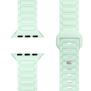 NALIA Pulse Armband für Apple Watch Series SE/10/9/8/7/6/5/4/3/2/1, Gehäusegröße 38/40/41/42mm, 3D Textur Silikon Sportarmband mit Steck-Pin Verschluss
