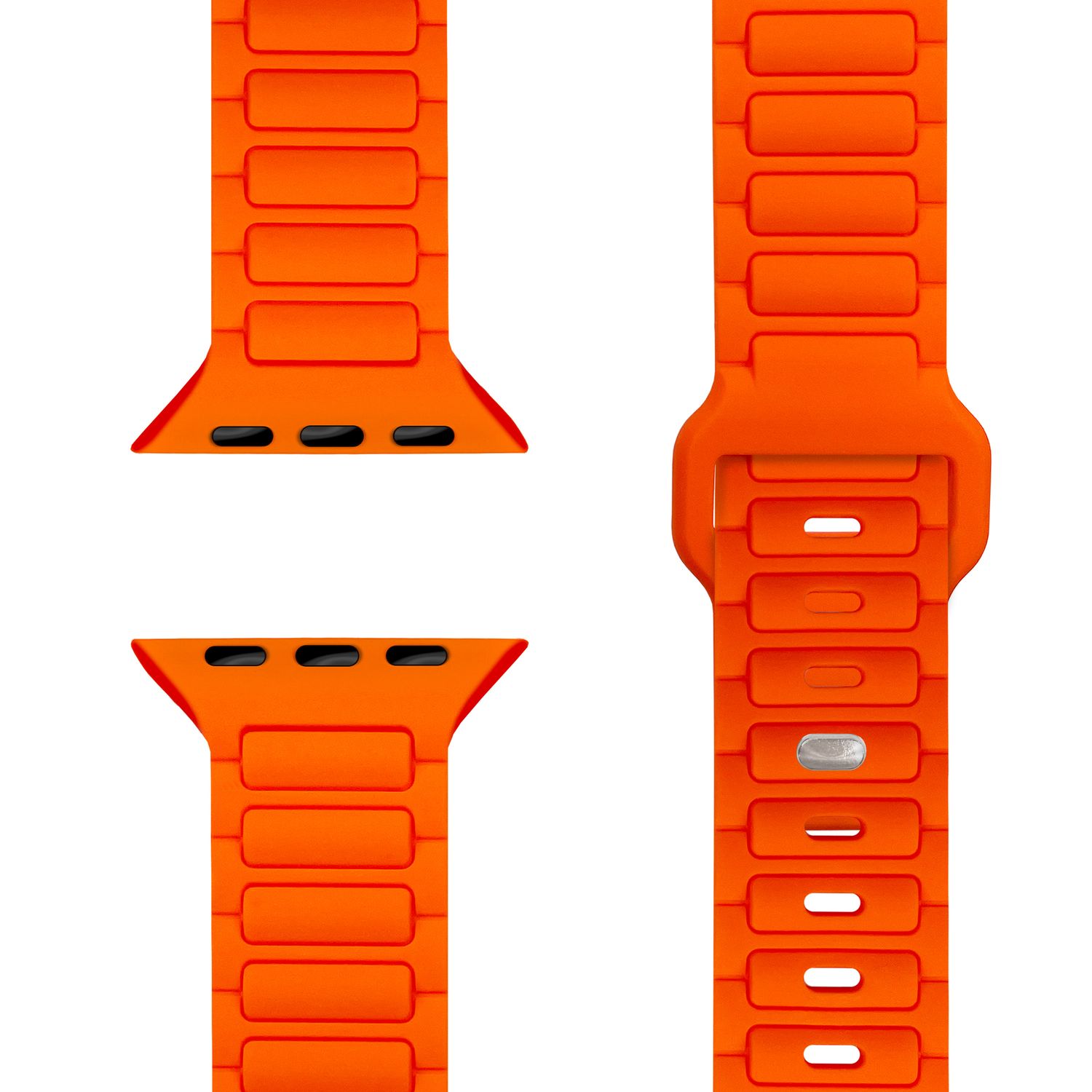 Smartwatch-Armband Silikon 3D-Struktur mintgrün 150-210 mm Steck-Pin