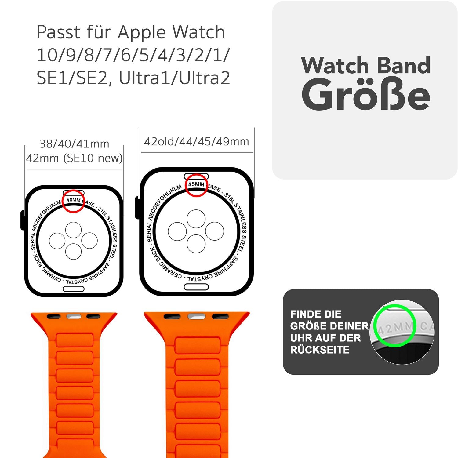 Smartwatch-Armband Silikon 3D-Struktur mintgrün 150-210 mm Steck-Pin