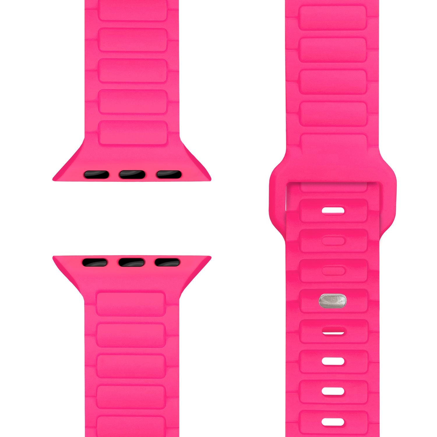 Smartwatch-Armband Silikon 3D-Struktur mintgrün 150-210 mm Steck-Pin