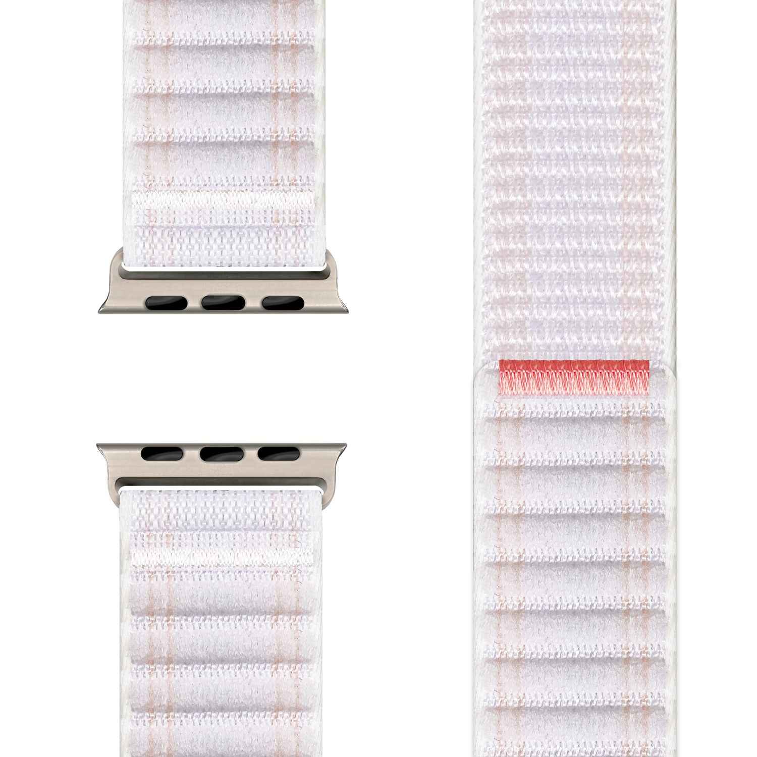 NALIA Evolv Armband für Apple Watch SE/10/9/8/7/6/5/4/3/2/1, Gehäusegröße 38/40/41/42mm, Gewebtes Stoffband Elastisches Nylon Uhrenband mit Klettverschluss