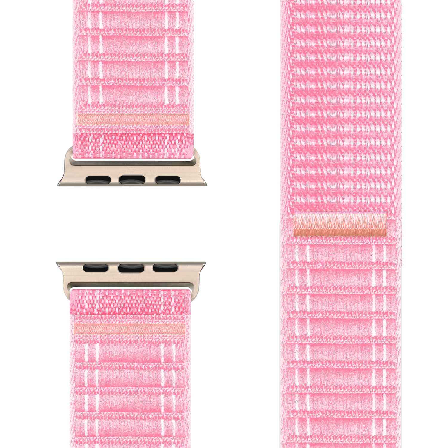 NALIA Evolv Armband für Apple Watch Ultra/SE/10/9/8/7/6/5/4/3/2/1, Gehäusegröße 42/44/45/46/49mm, Gewebtes Stoffband Elastisches Nylon Uhrenband mit Klettverschluss