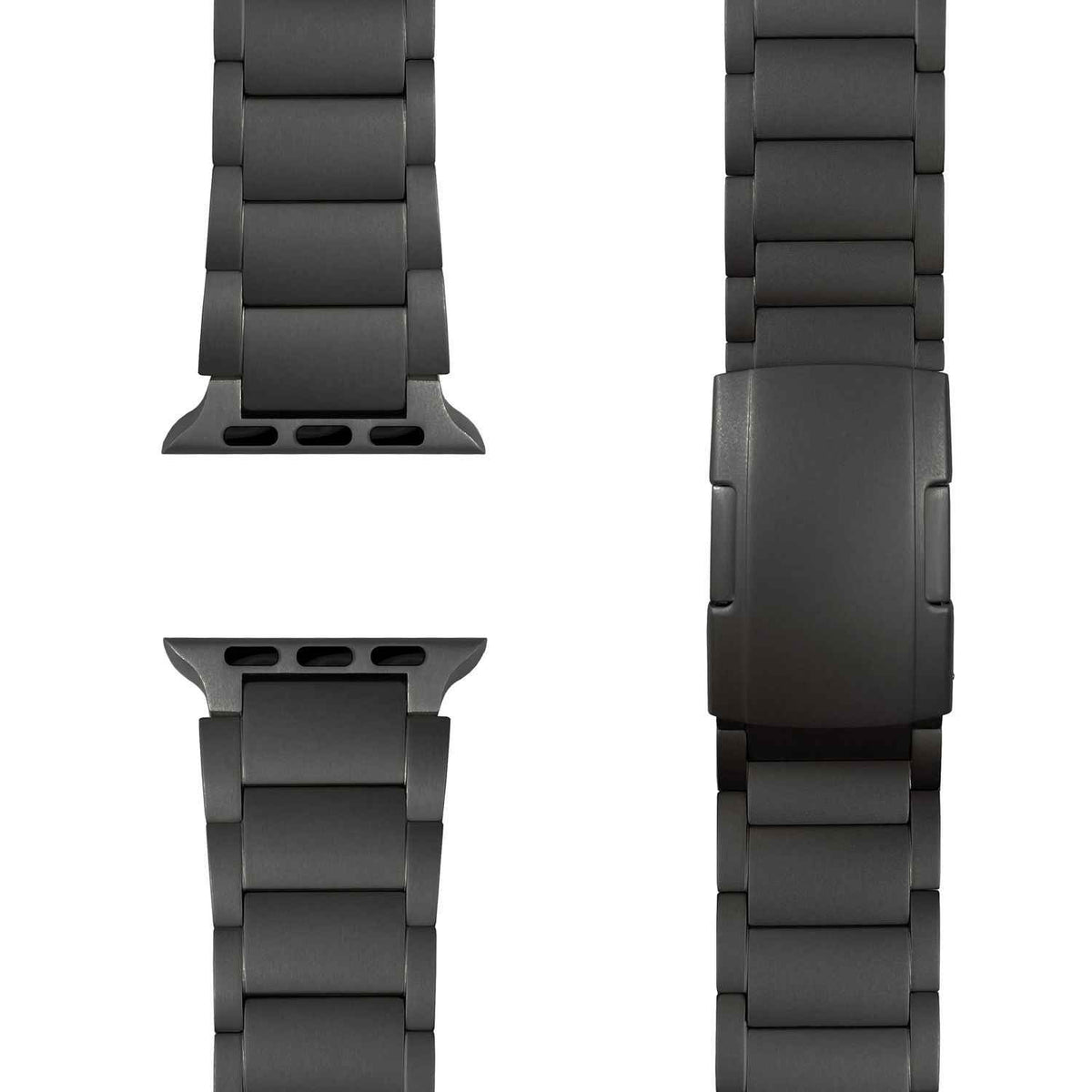 NALIA Argon Titan Armband für Apple Watch Ultra/SE/10/9/8/7/6/5/4/3/2/1, Gehäusegröße 42/44/45/46/49mm, Rostfreies Metall Ersatzarmband mit Faltschließe