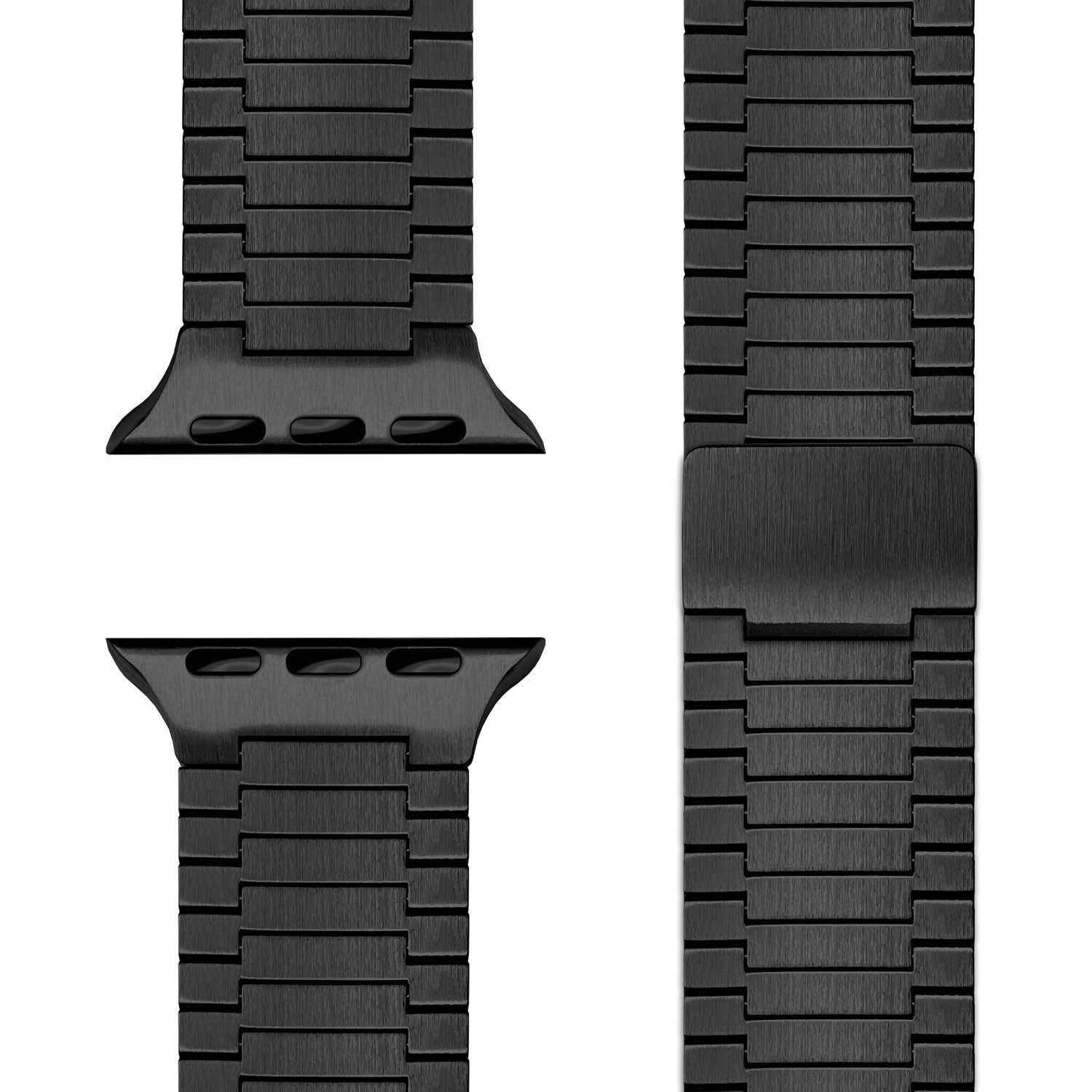NALIA Chronos Edelstahl Armband für Apple Watch SE/10/9/8/7/6/5/4/3/2/1, Gehäusegröße 38/40/41/42mm, Magnetisches Metall Loop Ersatzarmband