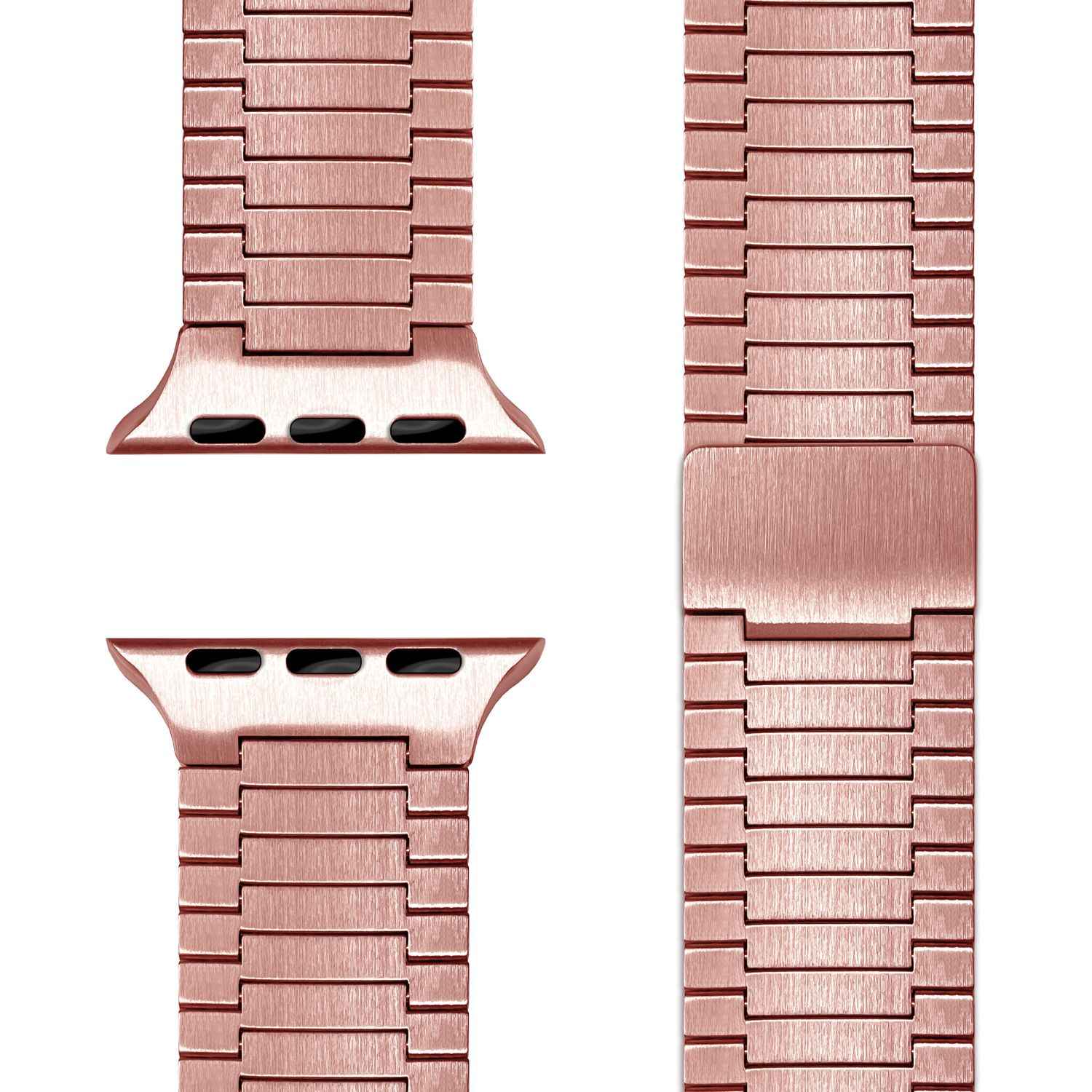 NALIA Chronos Edelstahl Armband für Apple Watch SE/10/9/8/7/6/5/4/3/2/1, Gehäusegröße 38/40/41/42mm, Magnetisches Metall Loop Ersatzarmband