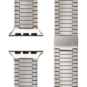 NALIA Chronos Edelstahl Armband für Apple Watch Ultra/SE/10/9/8/7/6/5/4/3/2/1, Gehäusegröße 42/44/45/46/49mm, Magnetisches Metall Loop Ersatzarmband