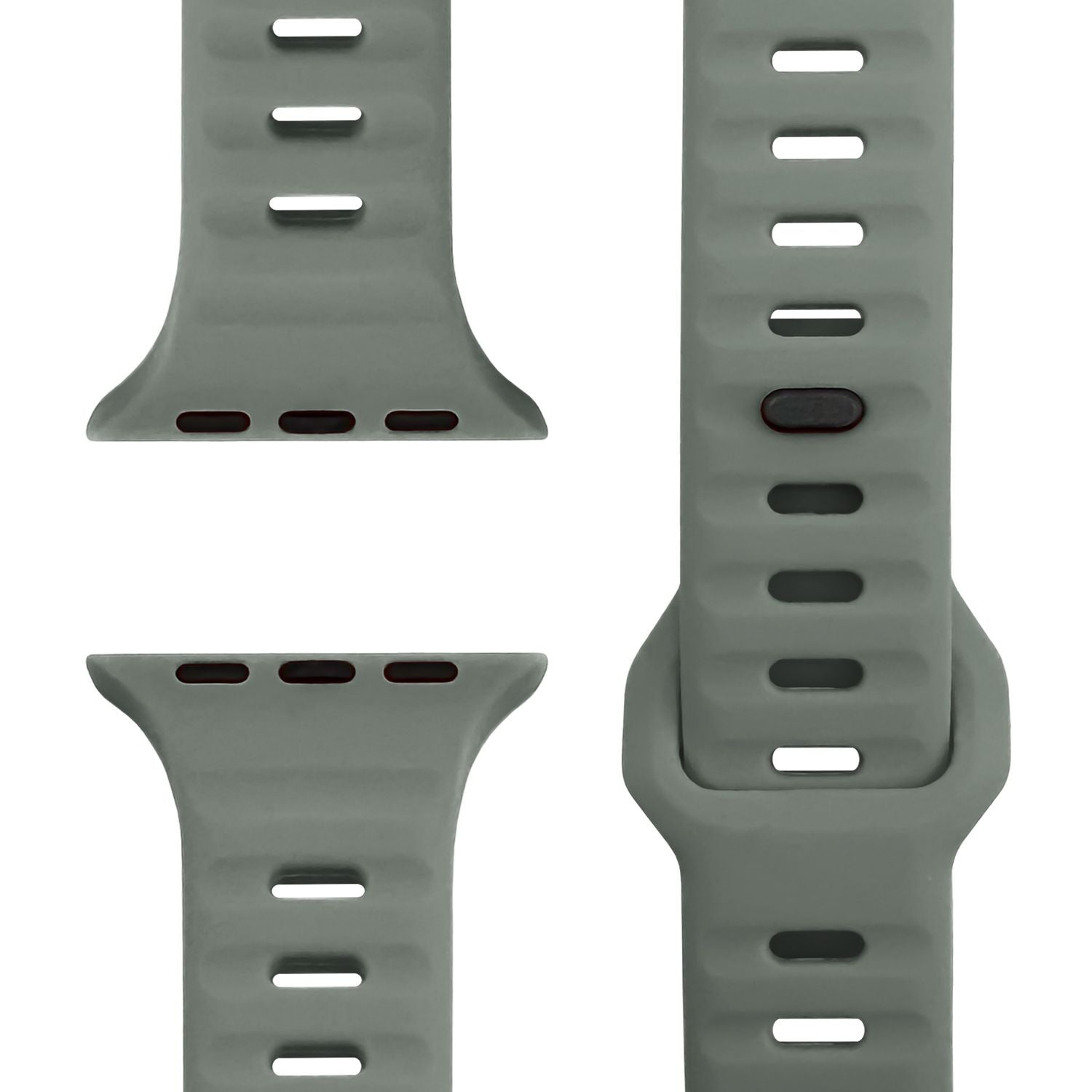 Smartwatch-Armband Silikon blau strukturiert für Apple Watch 38-42 mm