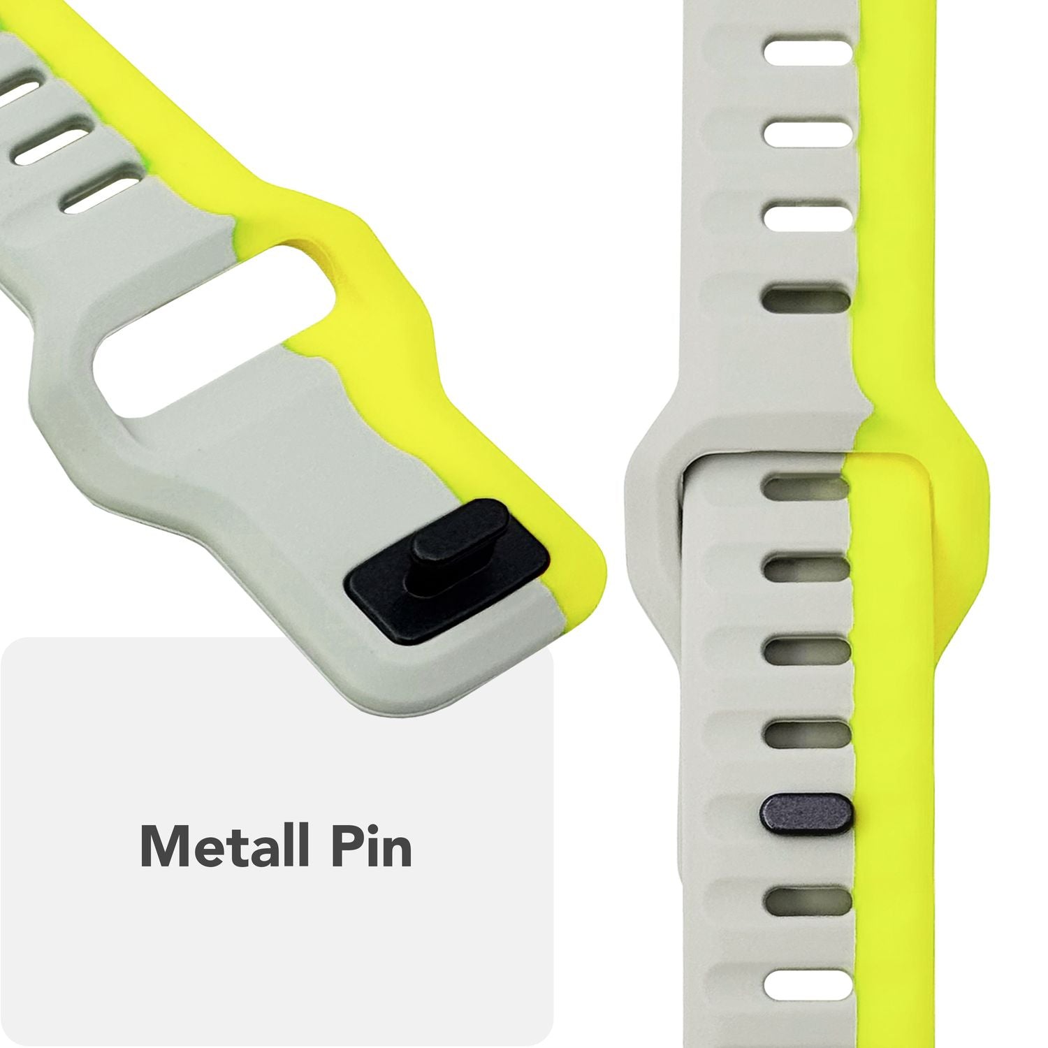 Smartwatch-Armband Silikon blau strukturiert für Apple Watch 38-42 mm