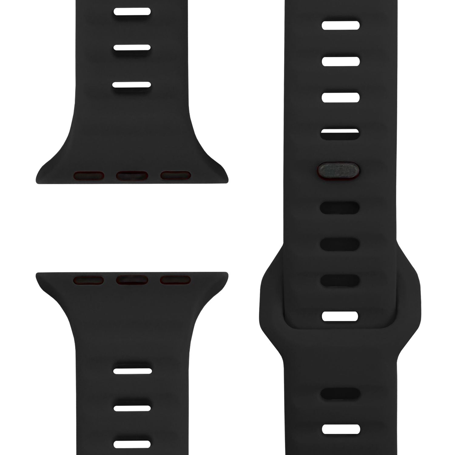 Smartwatch-Armband Silikon blau strukturiert für Apple Watch 38-42 mm