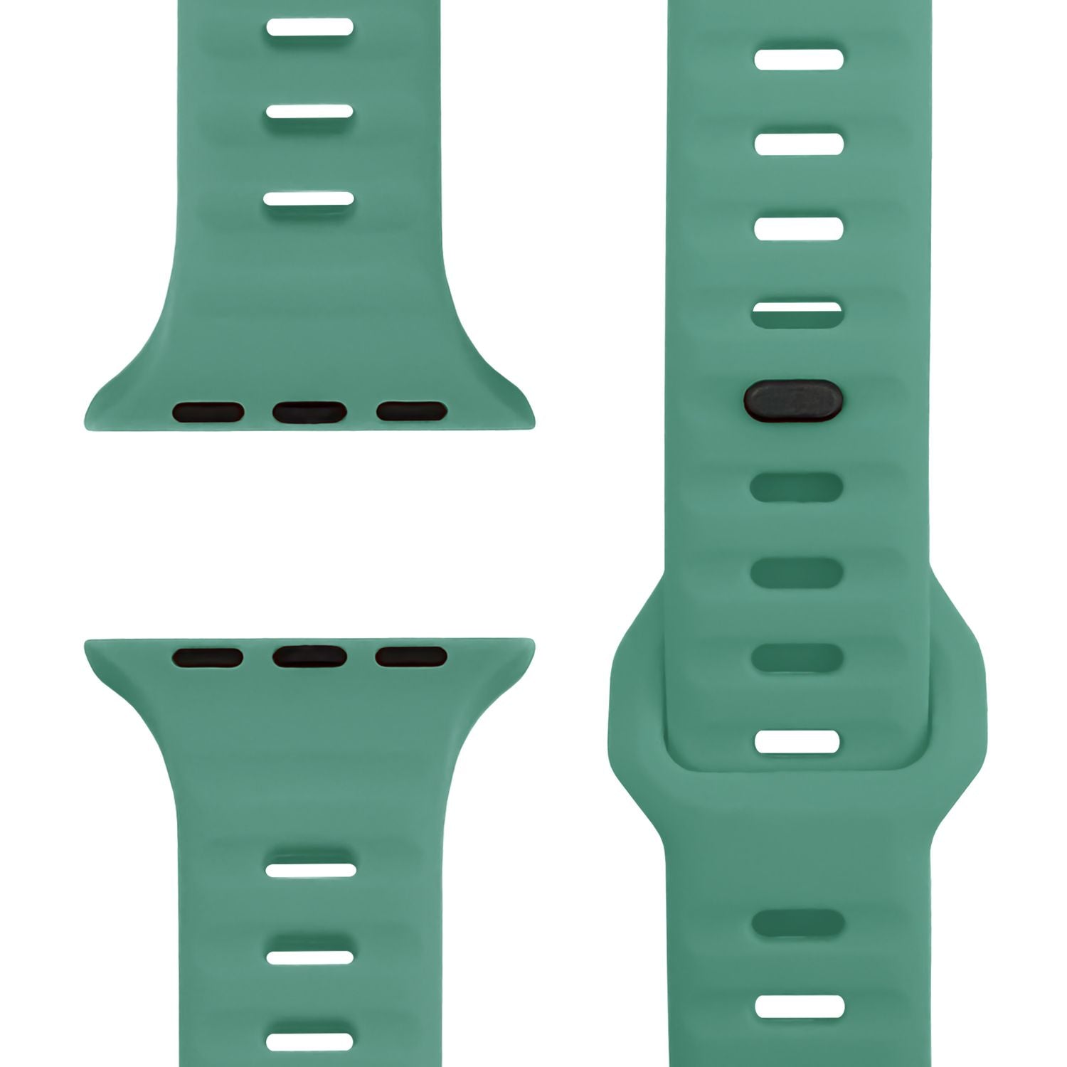 Smartwatch-Armband Silikon strukturiert blau für Apple Watch 42-49 mm