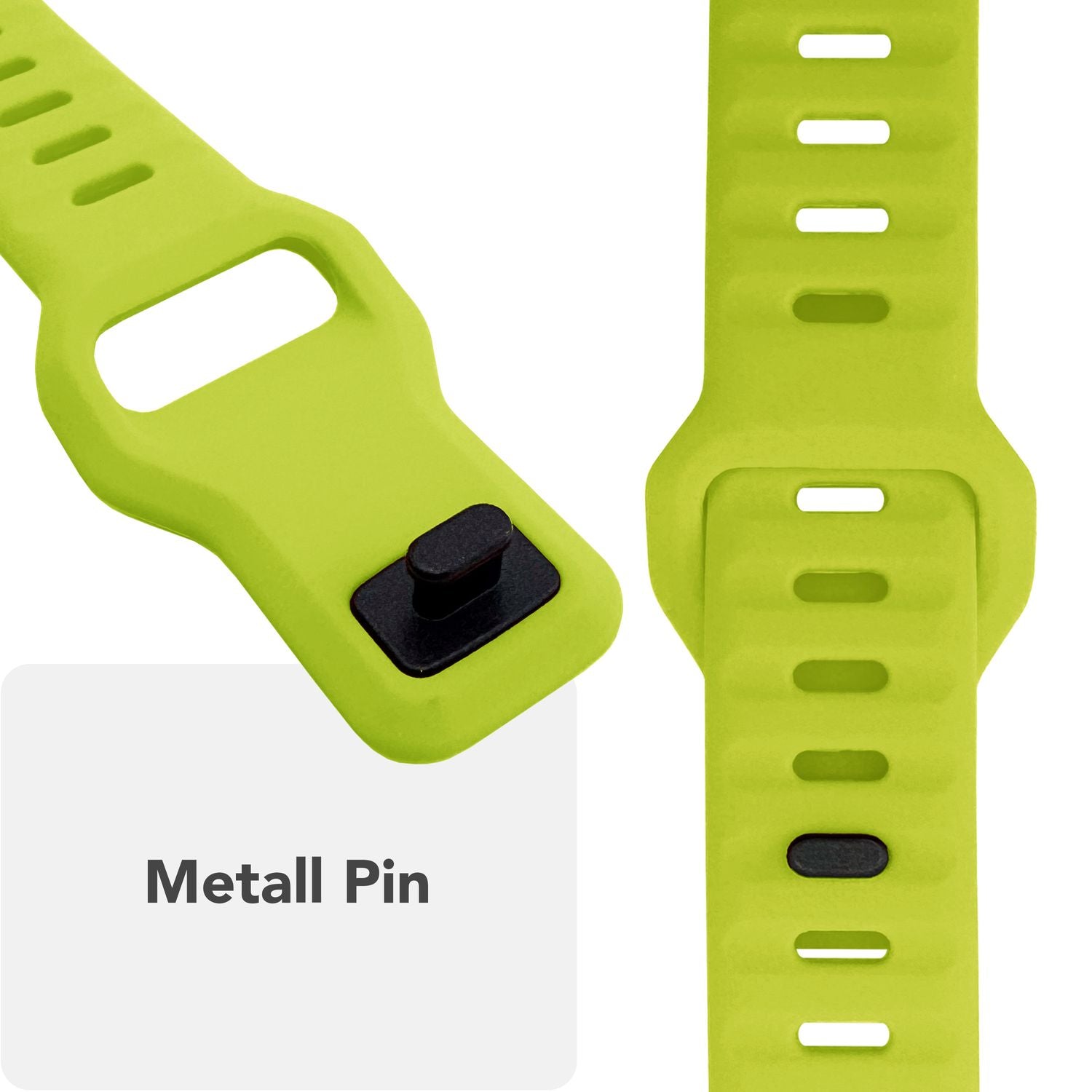 Smartwatch-Armband Silikon strukturiert blau für Apple Watch 42-49 mm