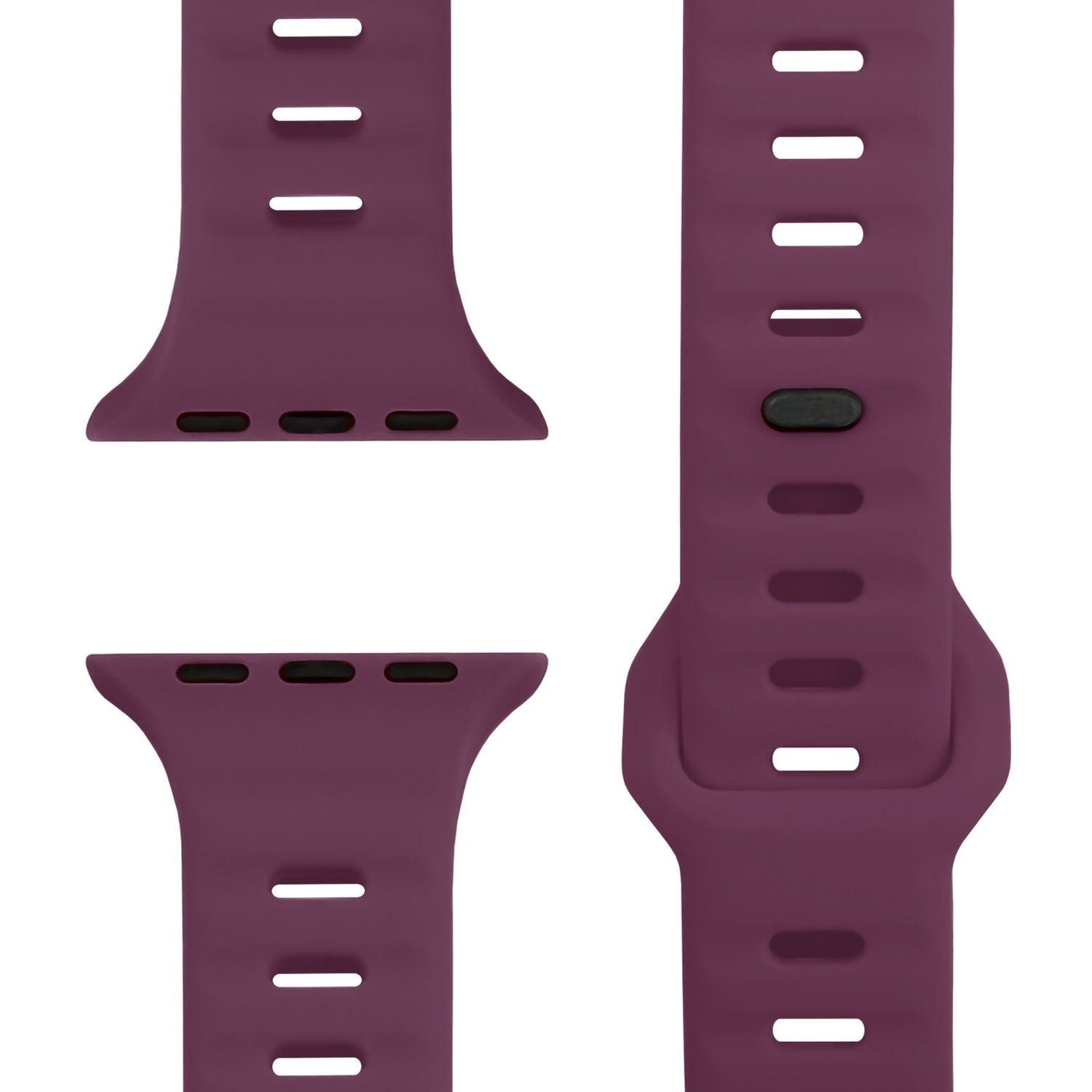 Smartwatch-Armband Silikon strukturiert blau für Apple Watch 42-49 mm