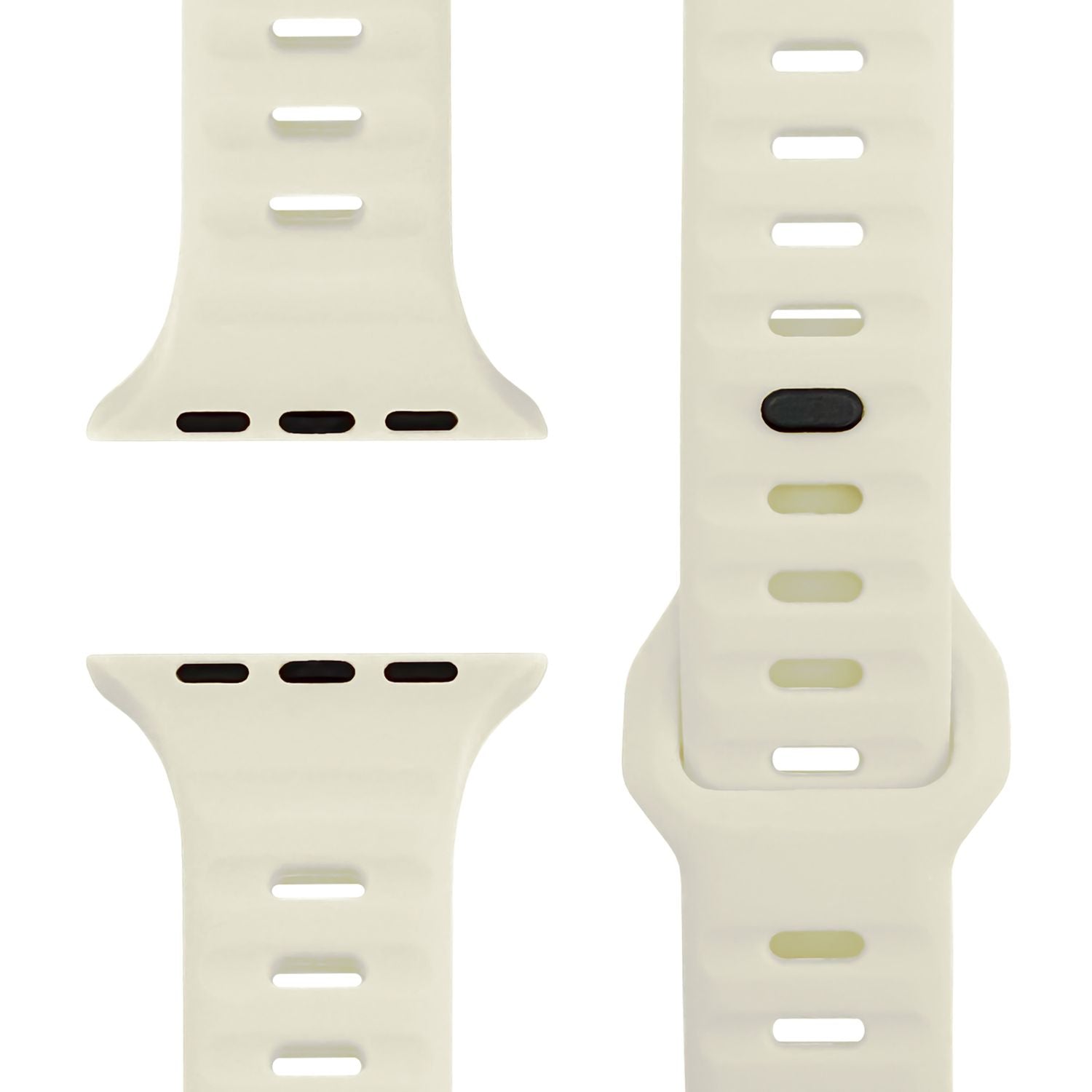 Smartwatch-Armband Silikon strukturiert blau für Apple Watch 42-49 mm