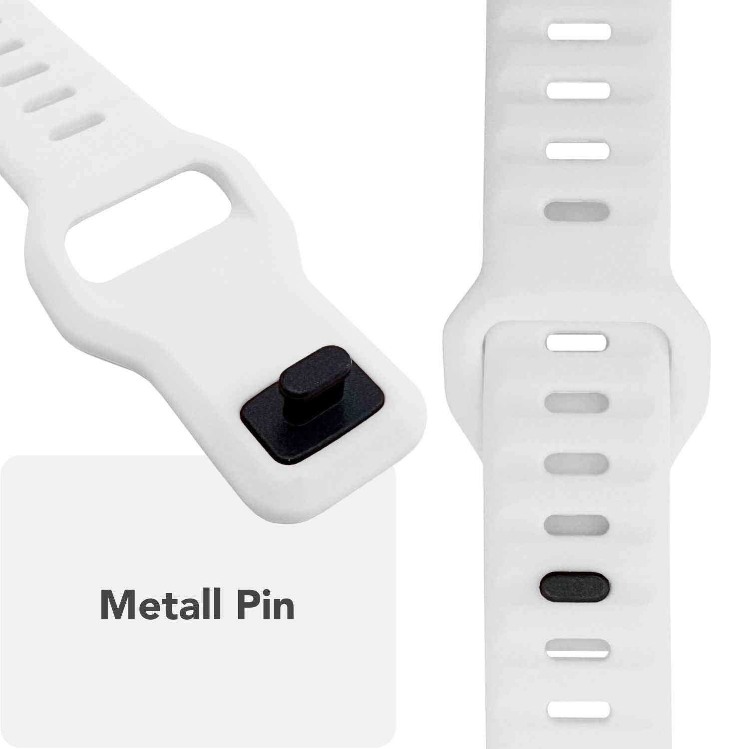 NALIA Motion Armband für Apple Watch Ultra/SE/10/9/8/7/6/5/4/3/2/1, Gehäusegröße 42/44/45/46/49mm, Soft Silikon Ersatz Sportarmband mit Steck-Pin Verschluss