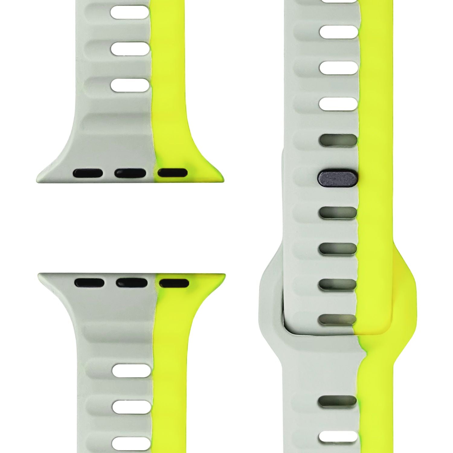 Smartwatch-Armband Silikon strukturiert blau für Apple Watch 42-49 mm