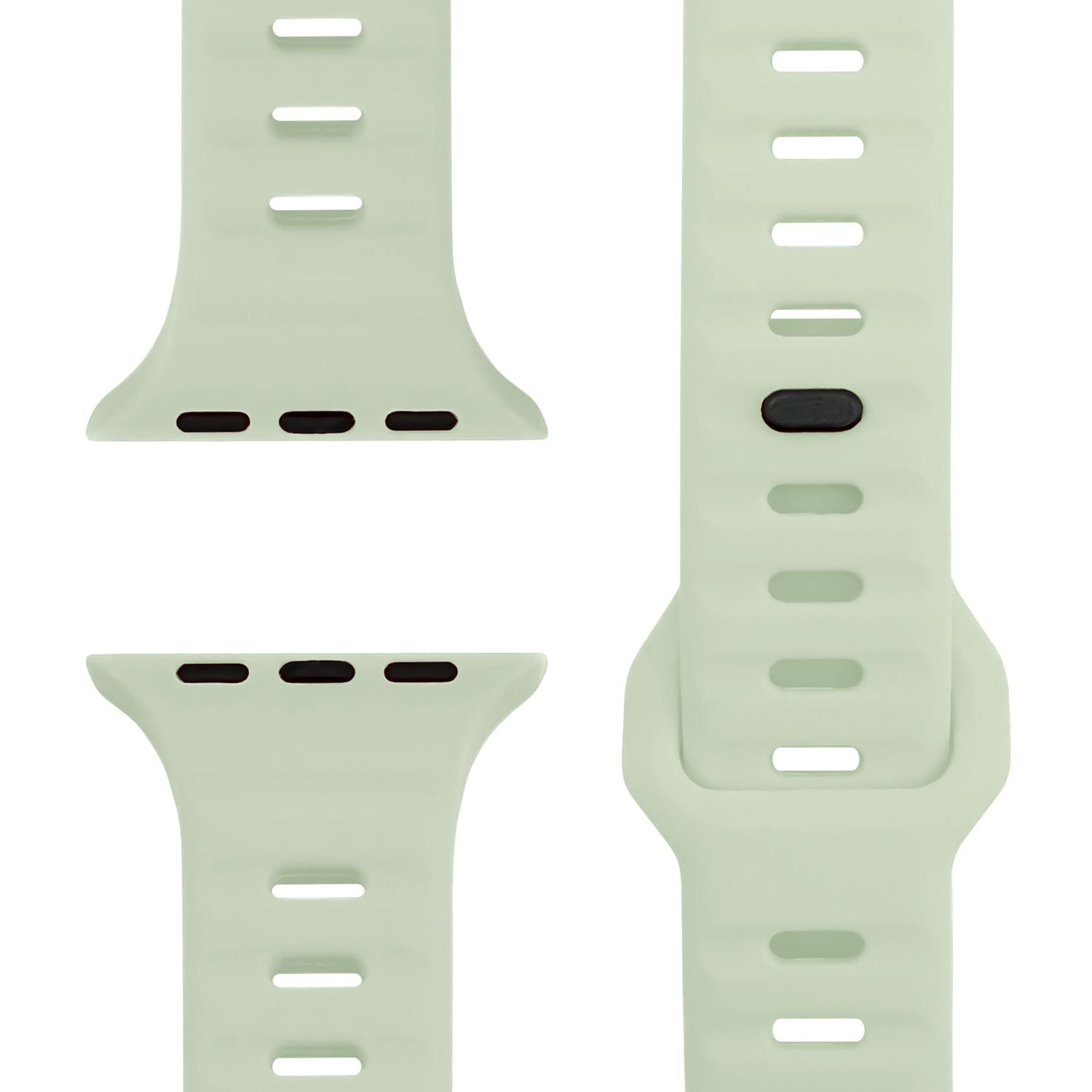 Smartwatch-Armband Silikon strukturiert blau für Apple Watch 42-49 mm