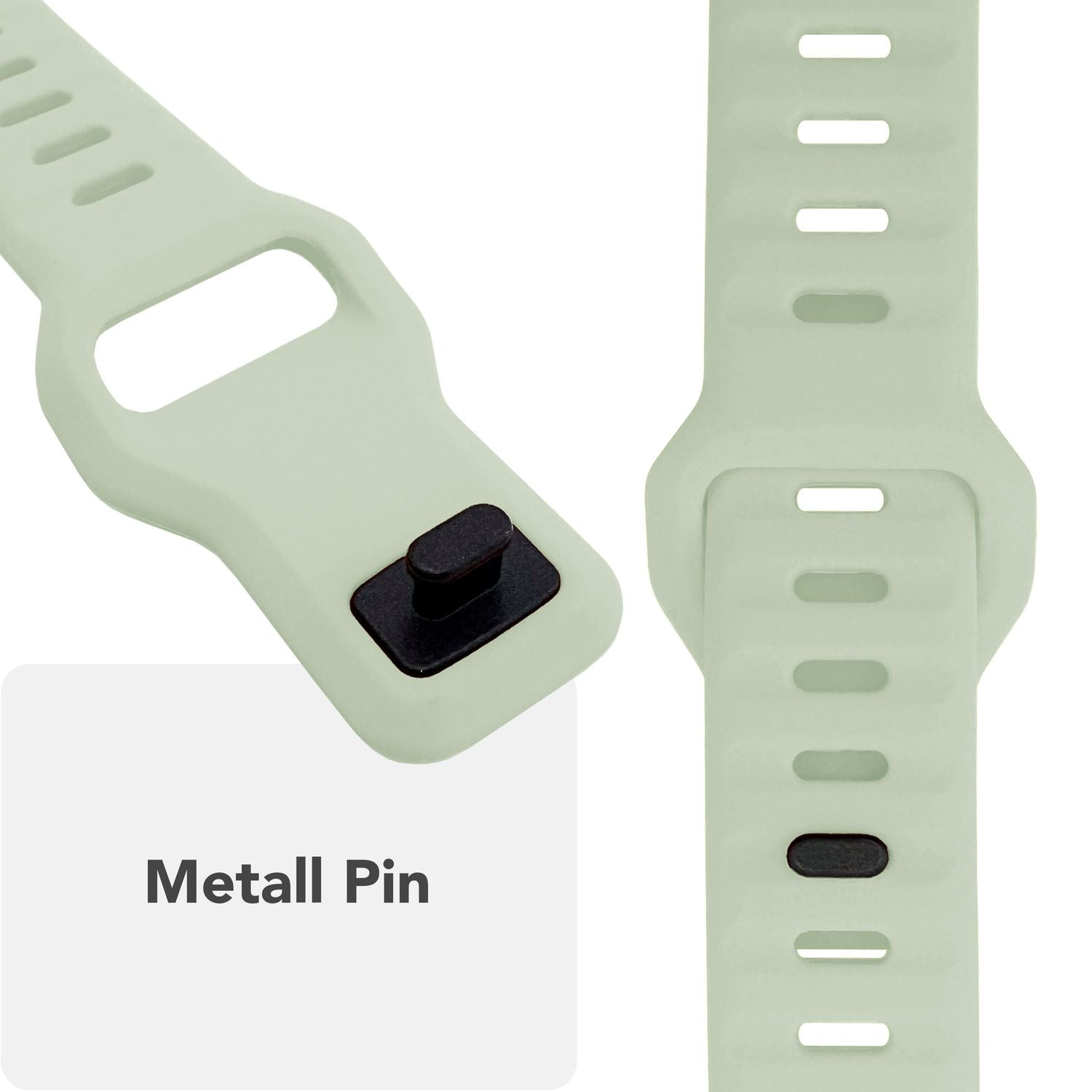 Smartwatch-Armband Silikon strukturiert blau für Apple Watch 42-49 mm