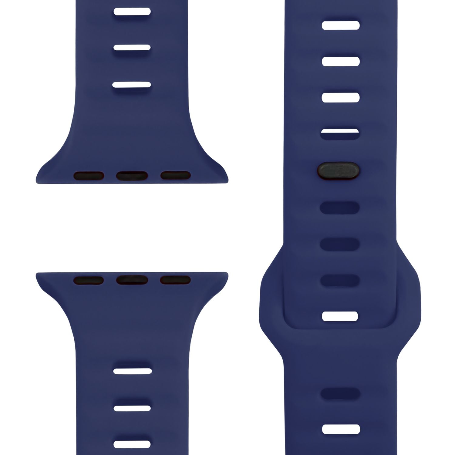Smartwatch-Armband Silikon strukturiert blau für Apple Watch 42-49 mm