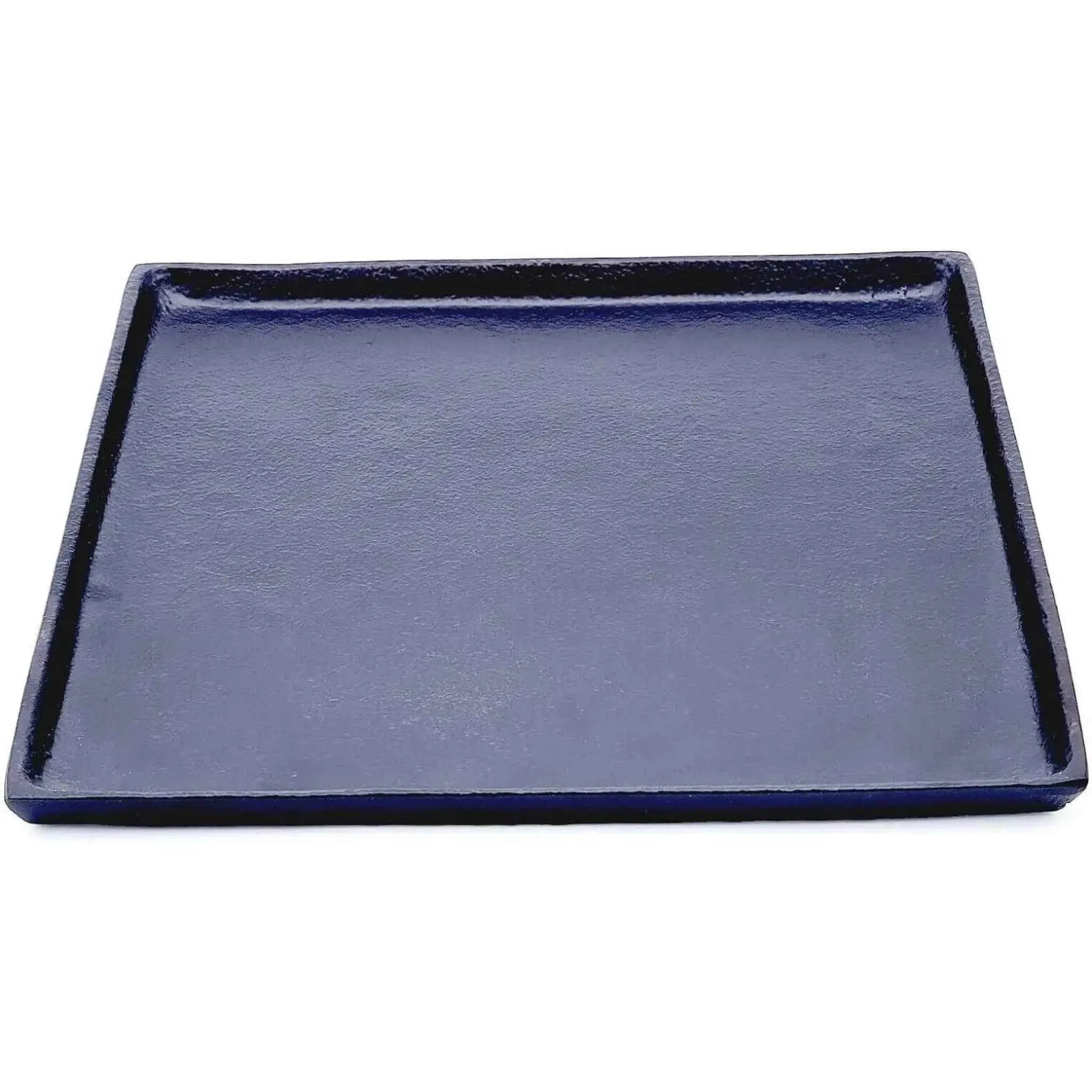 Dekoteller schwarz Dekoschale Metall Teller Schale Alu Deko 30x30 cm