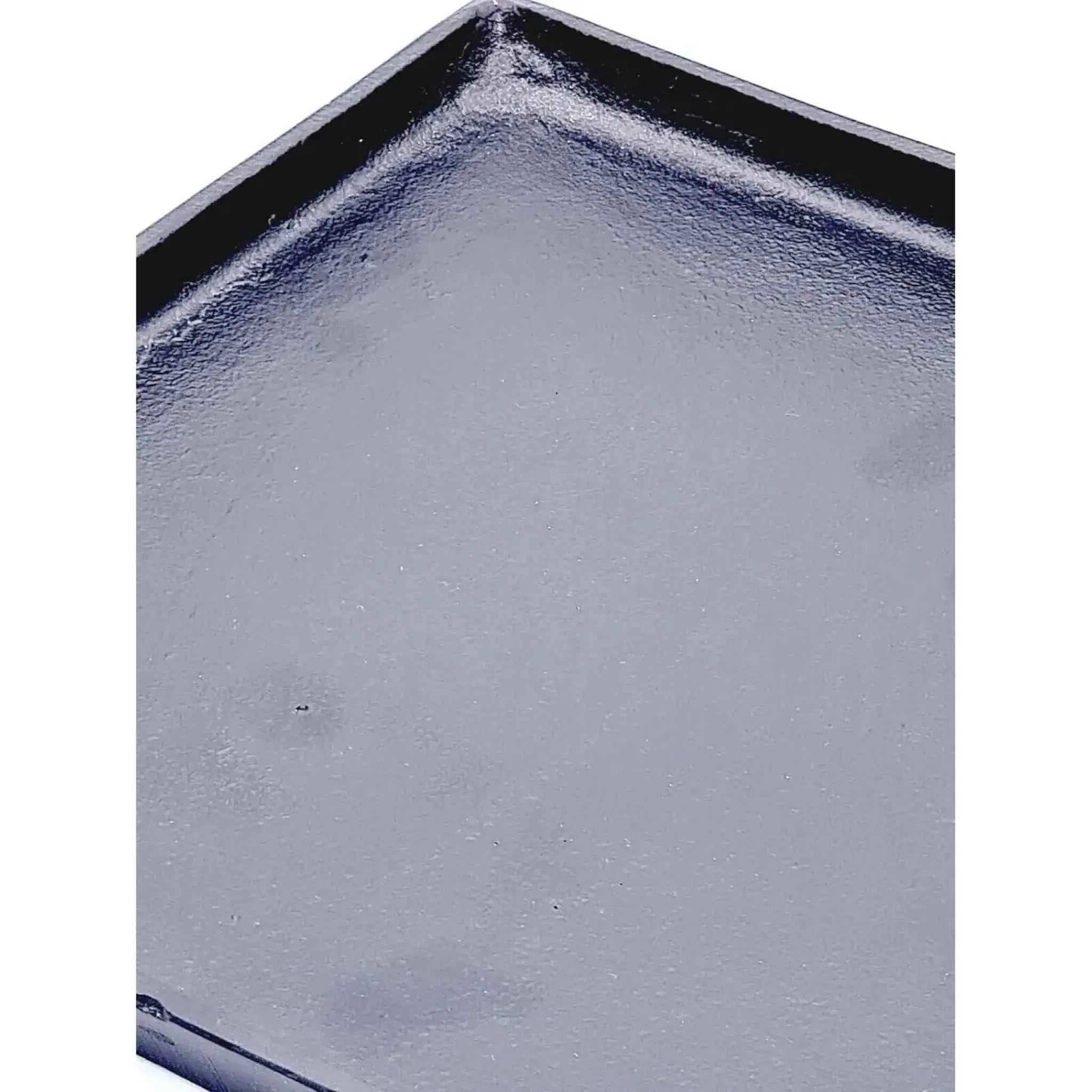 Dekoteller schwarz Dekoschale Metall Teller Schale Alu Deko 30x30 cm