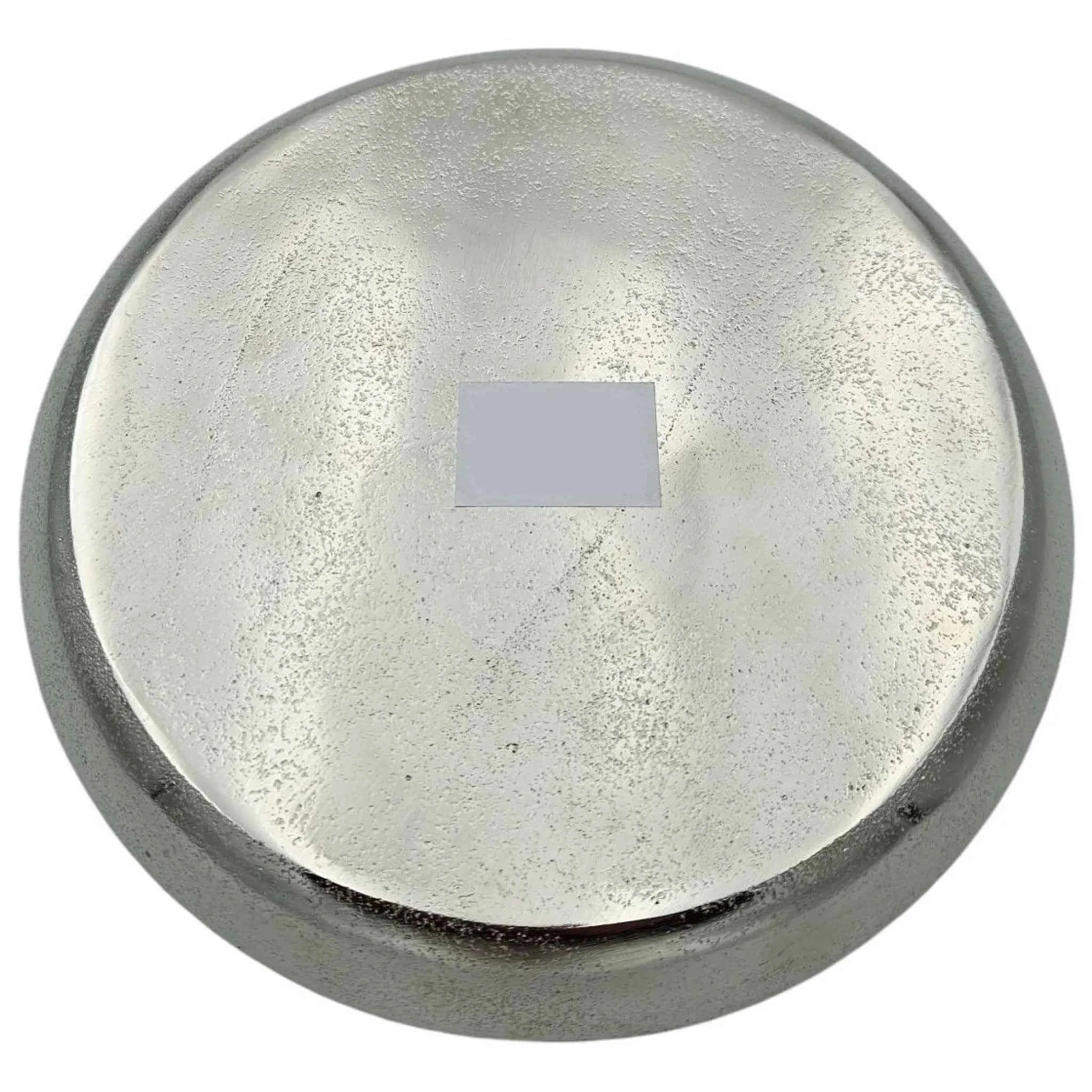 Dekoteller Silber Metall Teller Schale Dekotablett Kerzenteller Dekoschale Ø20cm