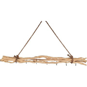 Dekozweig Holz 8 Haken Fensterdeko Hängeast Weide braun 80 cm | Miamonda