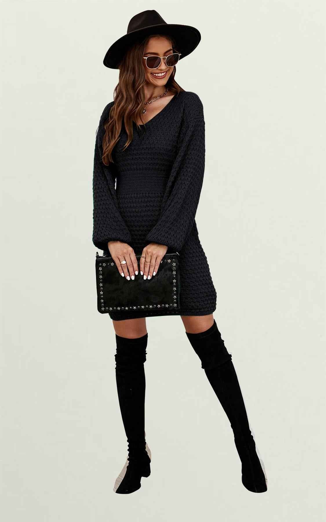 Jumper Mini Drees In Black