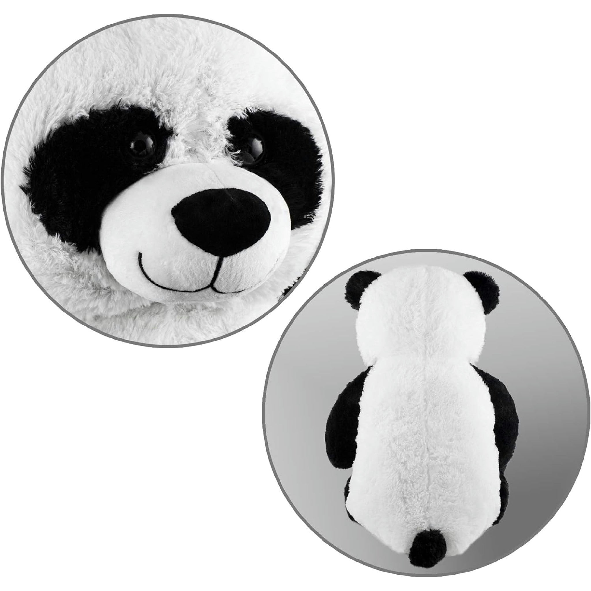 BRUBAKER XXL Panda 100 cm groß Stofftier Plüschtier Kuscheltier Teddybär Hauptansicht